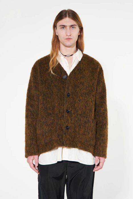 Our Legacy Cardigan Olive Melange Mohair | Grailed