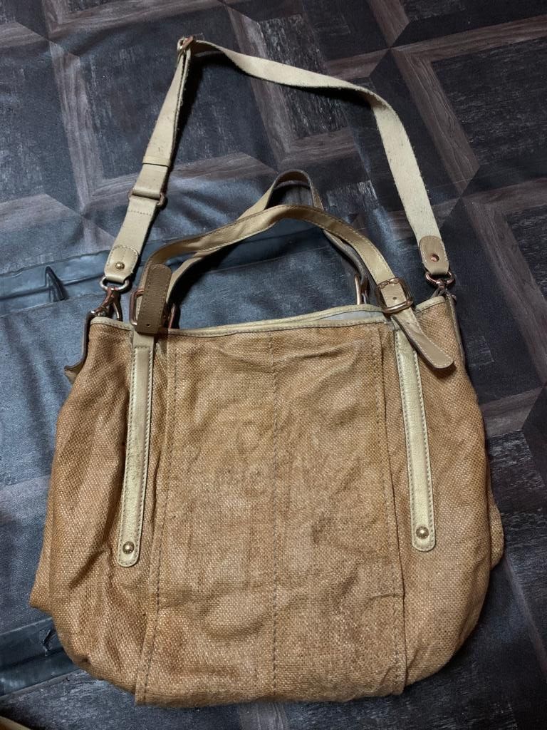 Tod's Vintage TOD'S Bag Raffia and leather design Size ONE SIZE - 5 Thumbnail