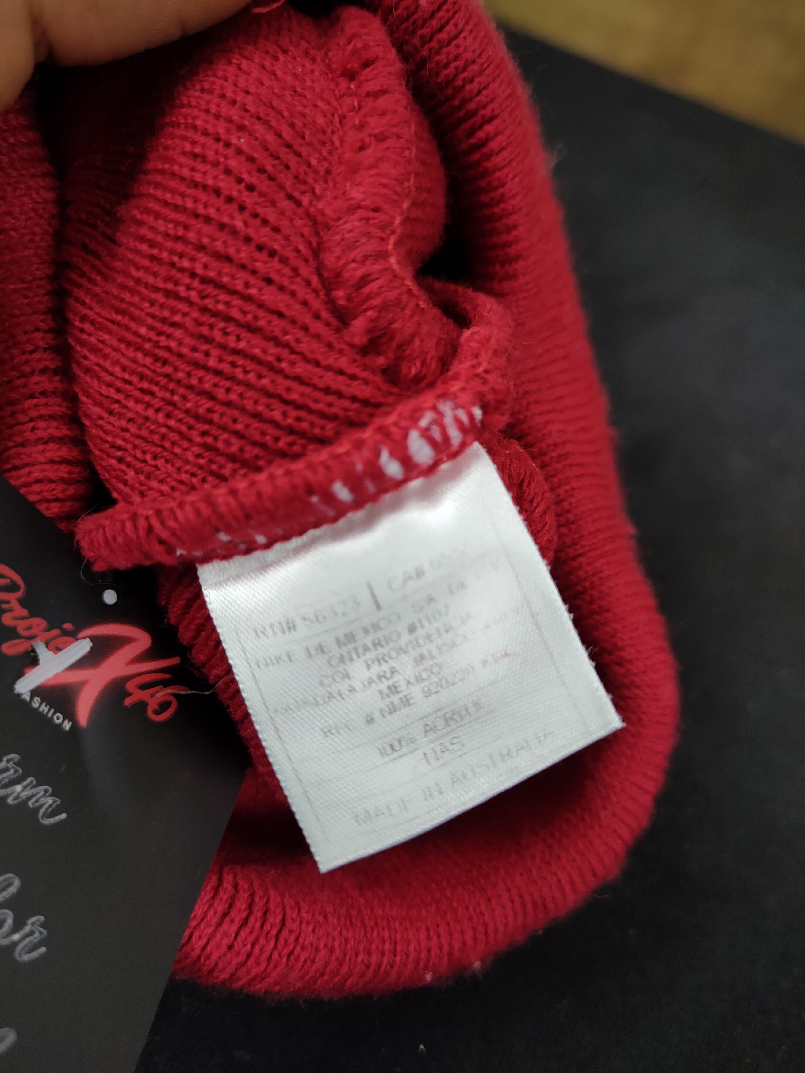 Nike DL Nike red beanie vintage sportwear big logo #182 Size ONE SIZE - 8 Thumbnail