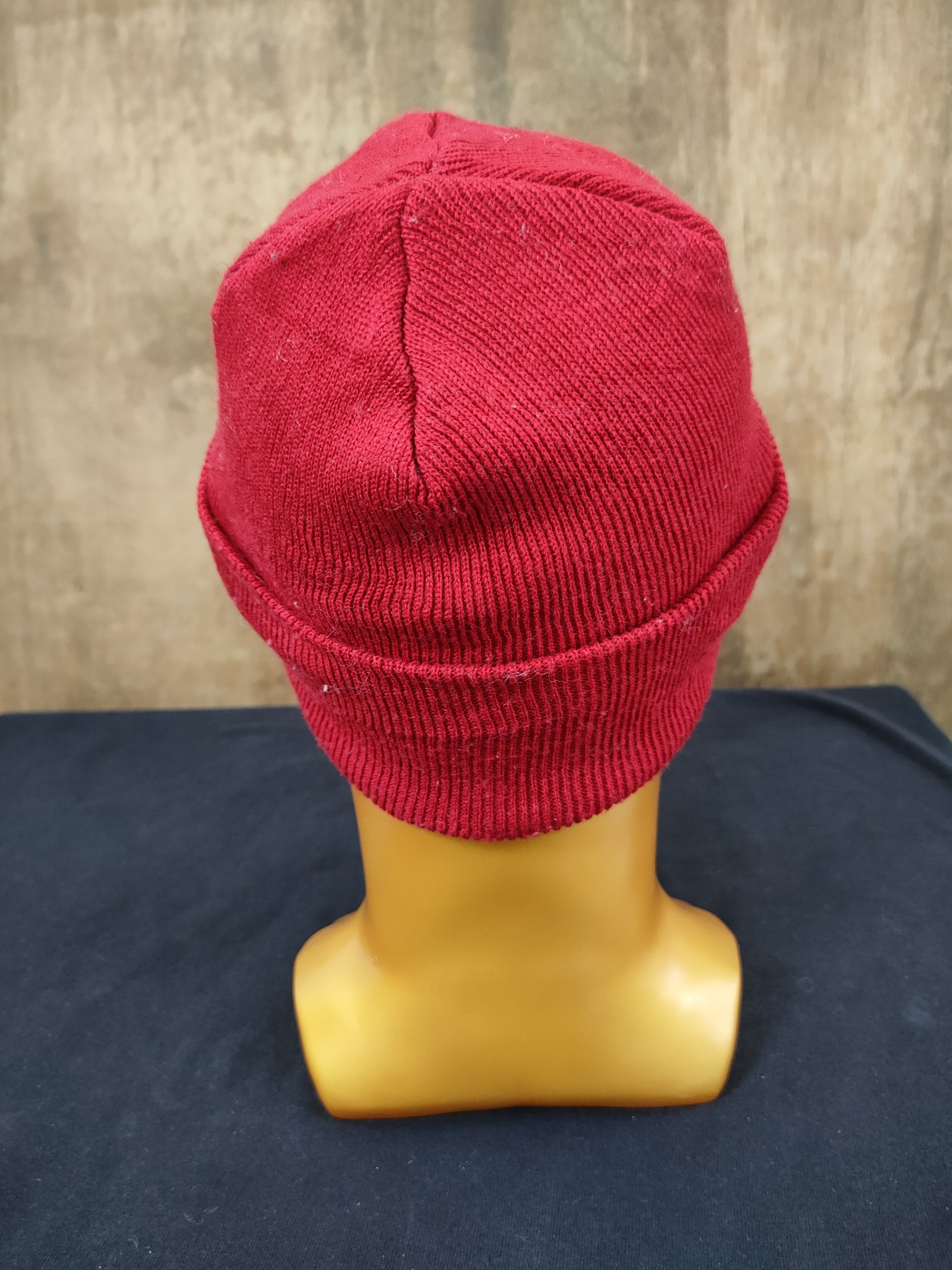 Nike DL Nike red beanie vintage sportwear big logo #182 Size ONE SIZE - 3 Thumbnail