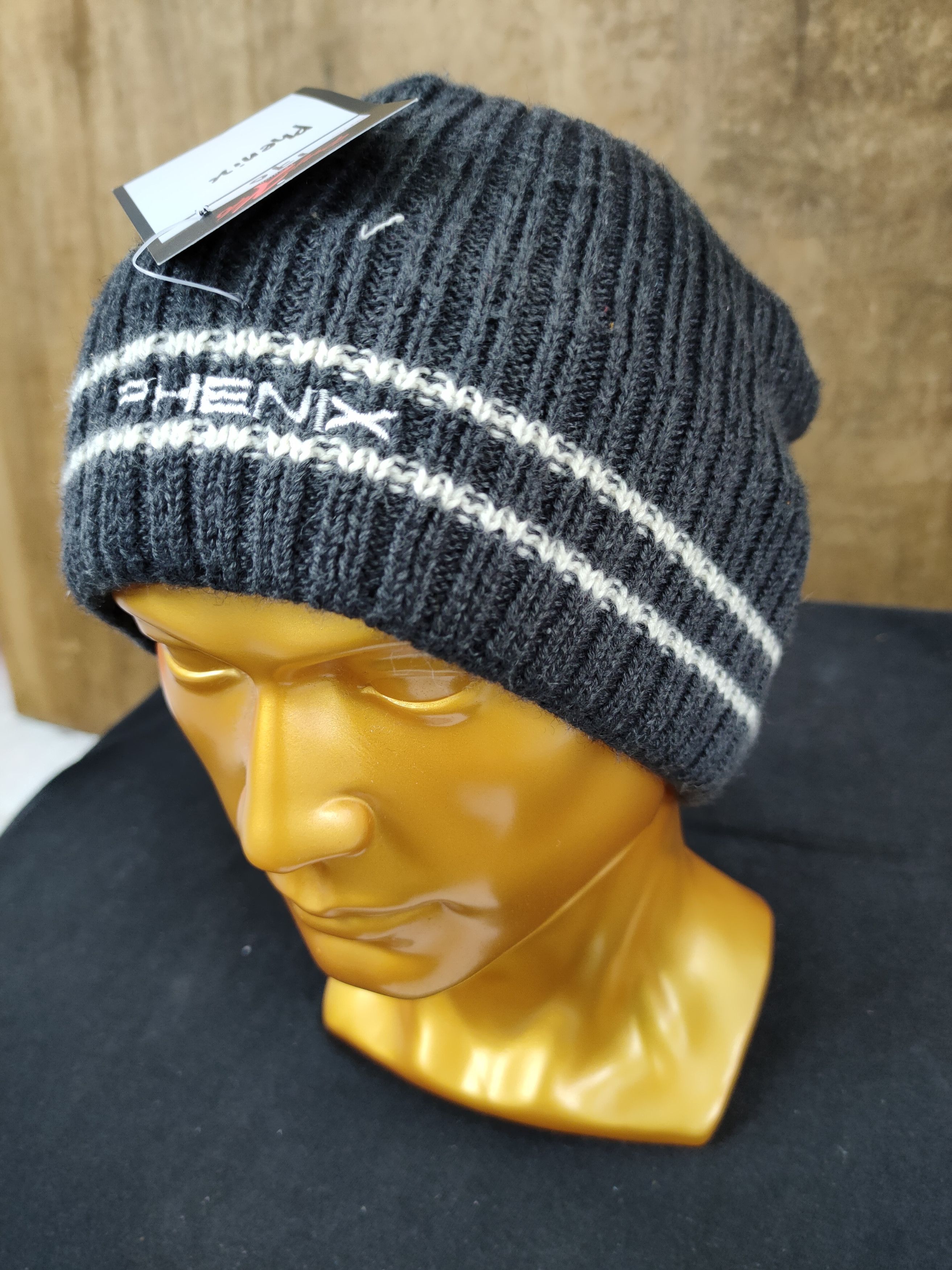 Phenix Italy designer beanie black winter hat #170