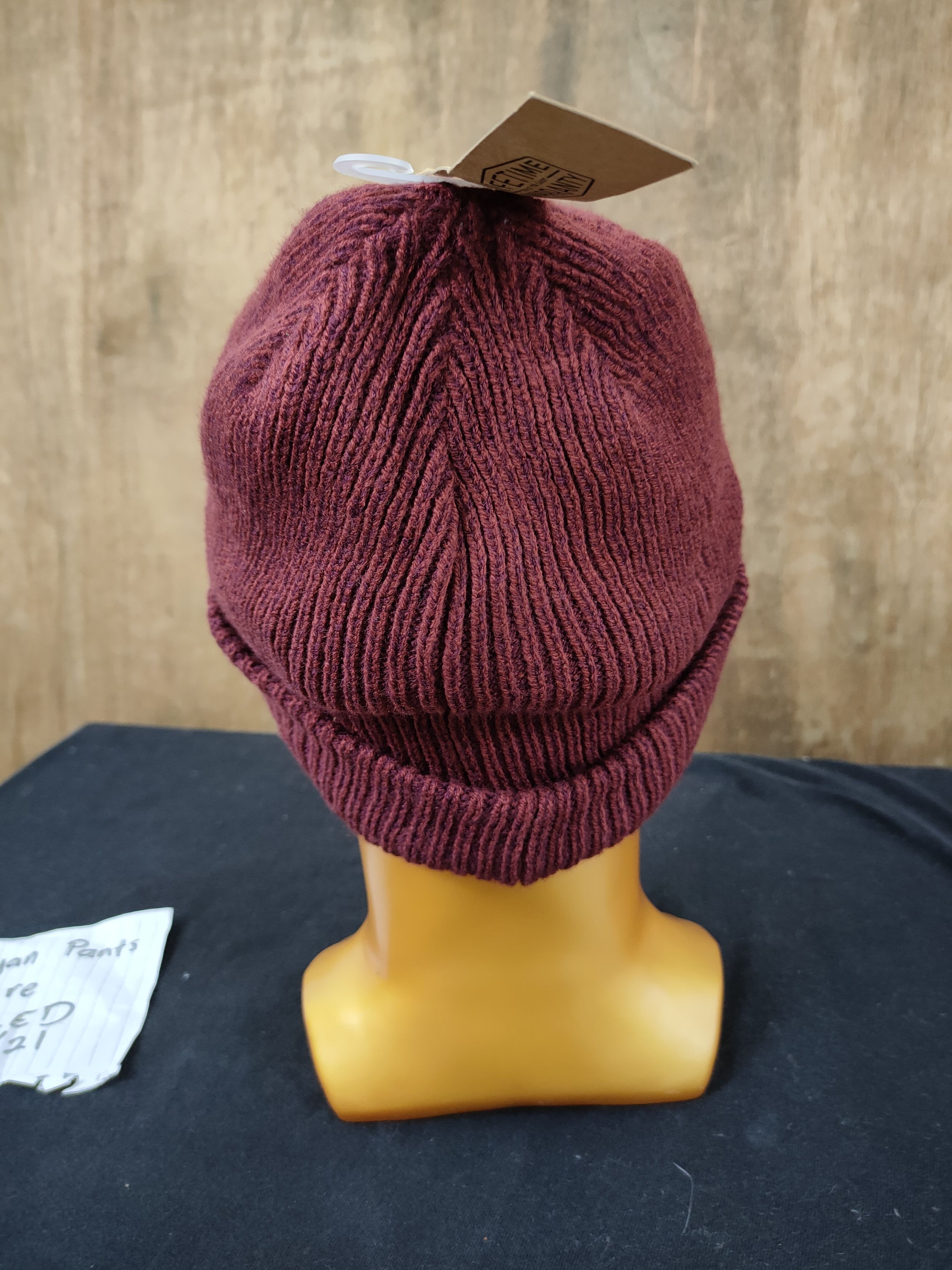 Burton × Sports Specialties Burton Dark Red sportwear beanie hat snow cap #029 Size ONE SIZE - 3 Thumbnail