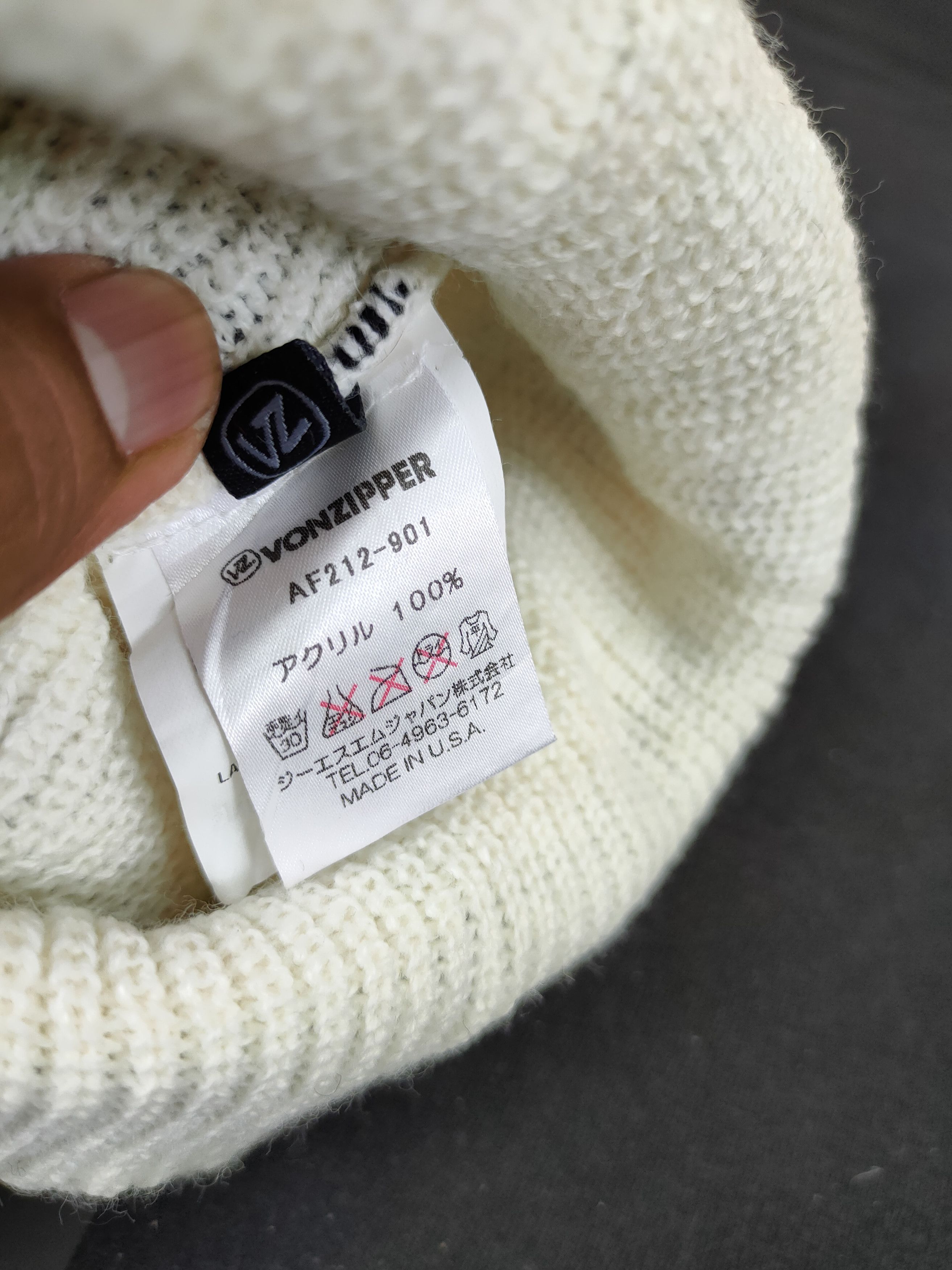 VonZipper Vonzipper stripe like prison beanie hat snowcap #183 Size ONE SIZE - 9 Thumbnail