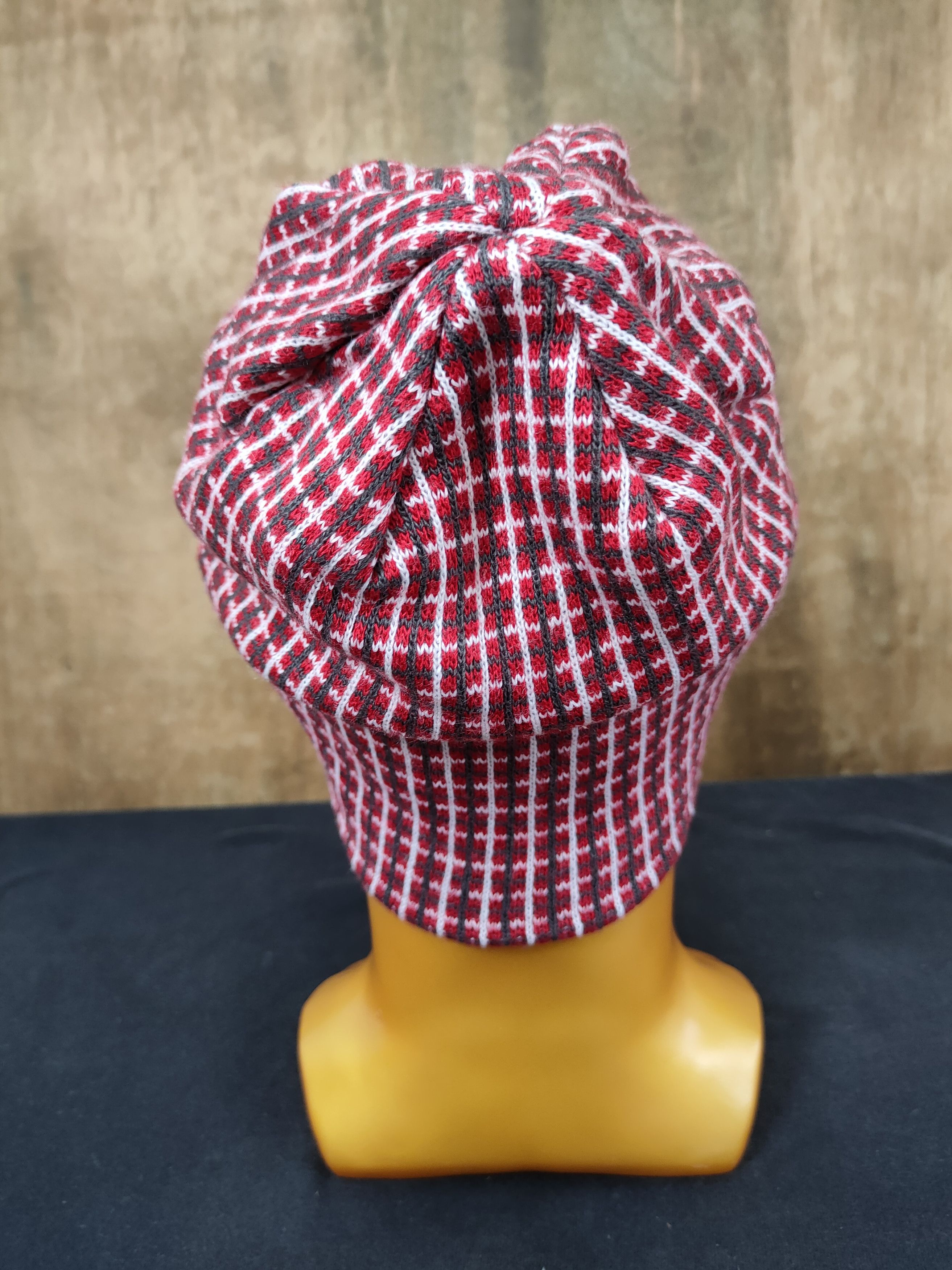 The North Face checkered beanie hat #008