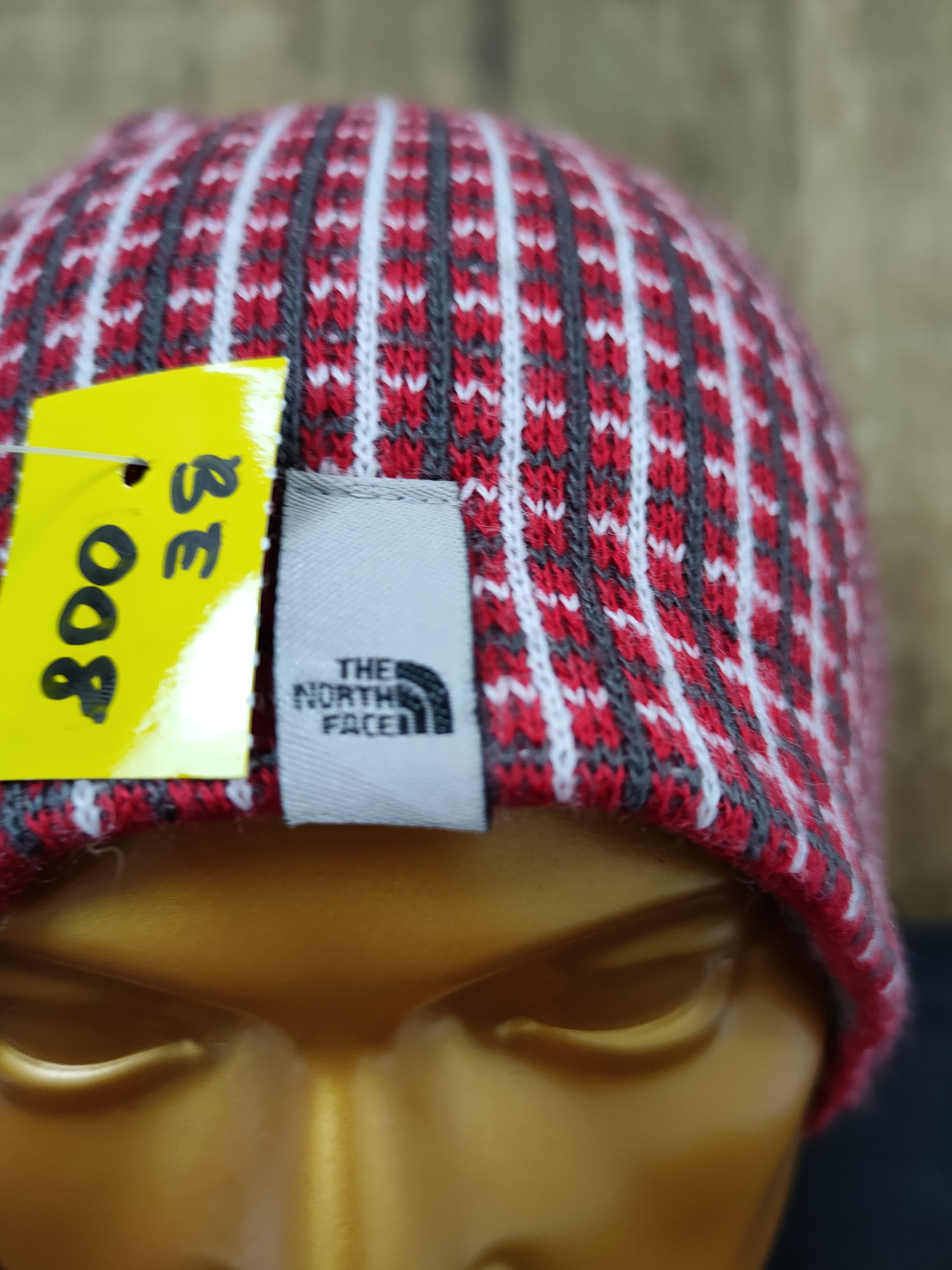 The North Face checkered beanie hat #008