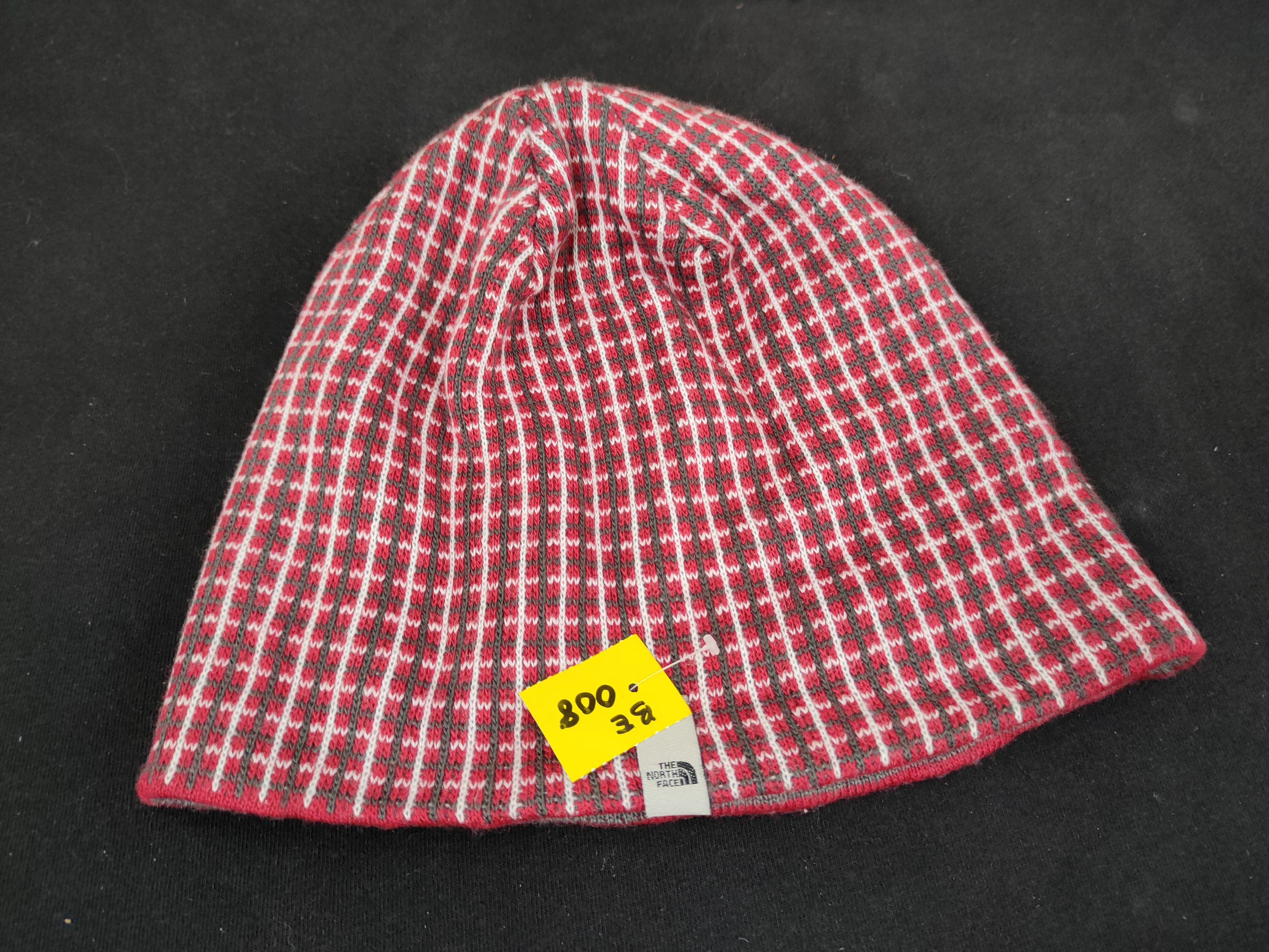 The North Face checkered beanie hat #008