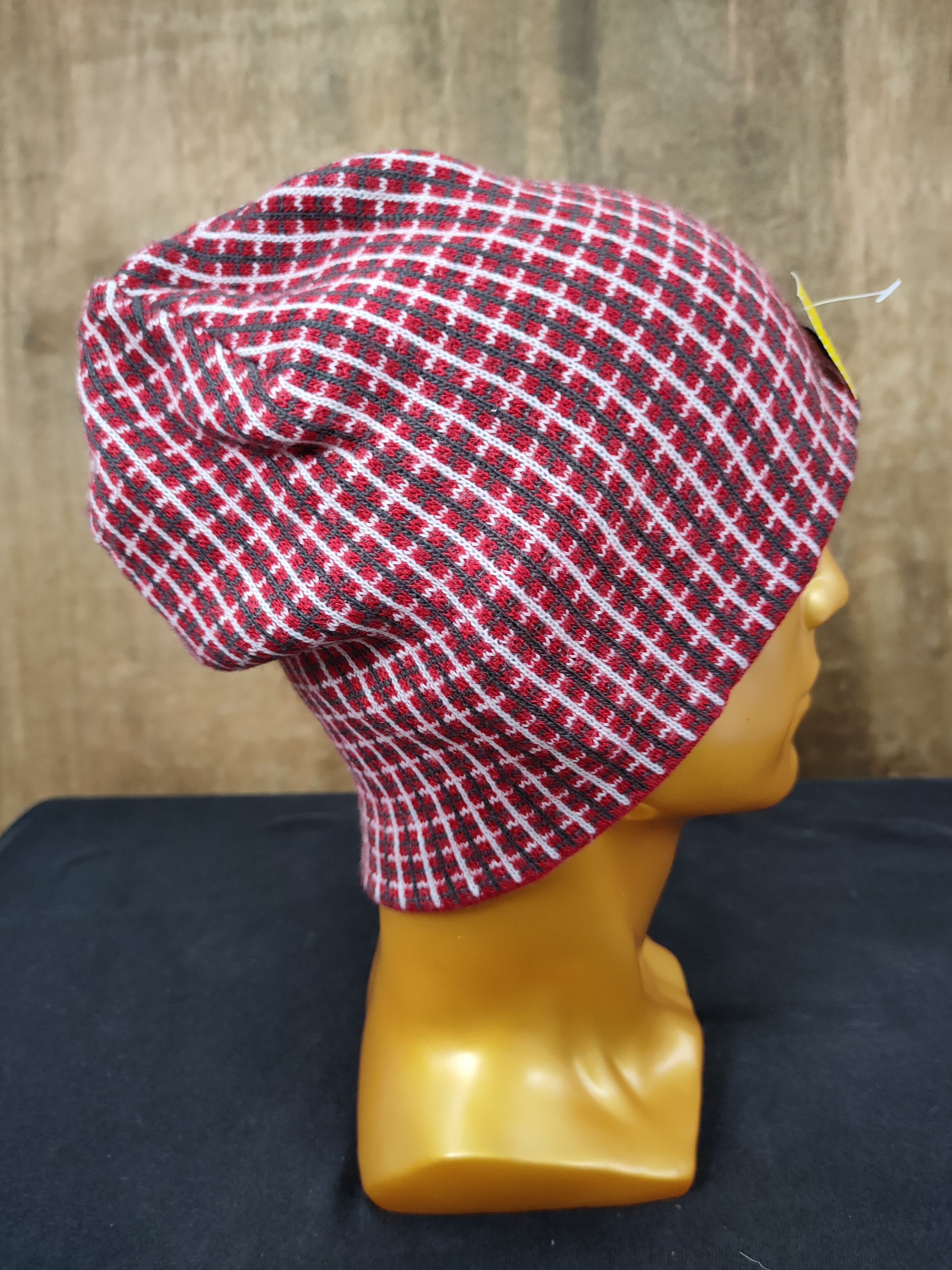 The North Face checkered beanie hat #008
