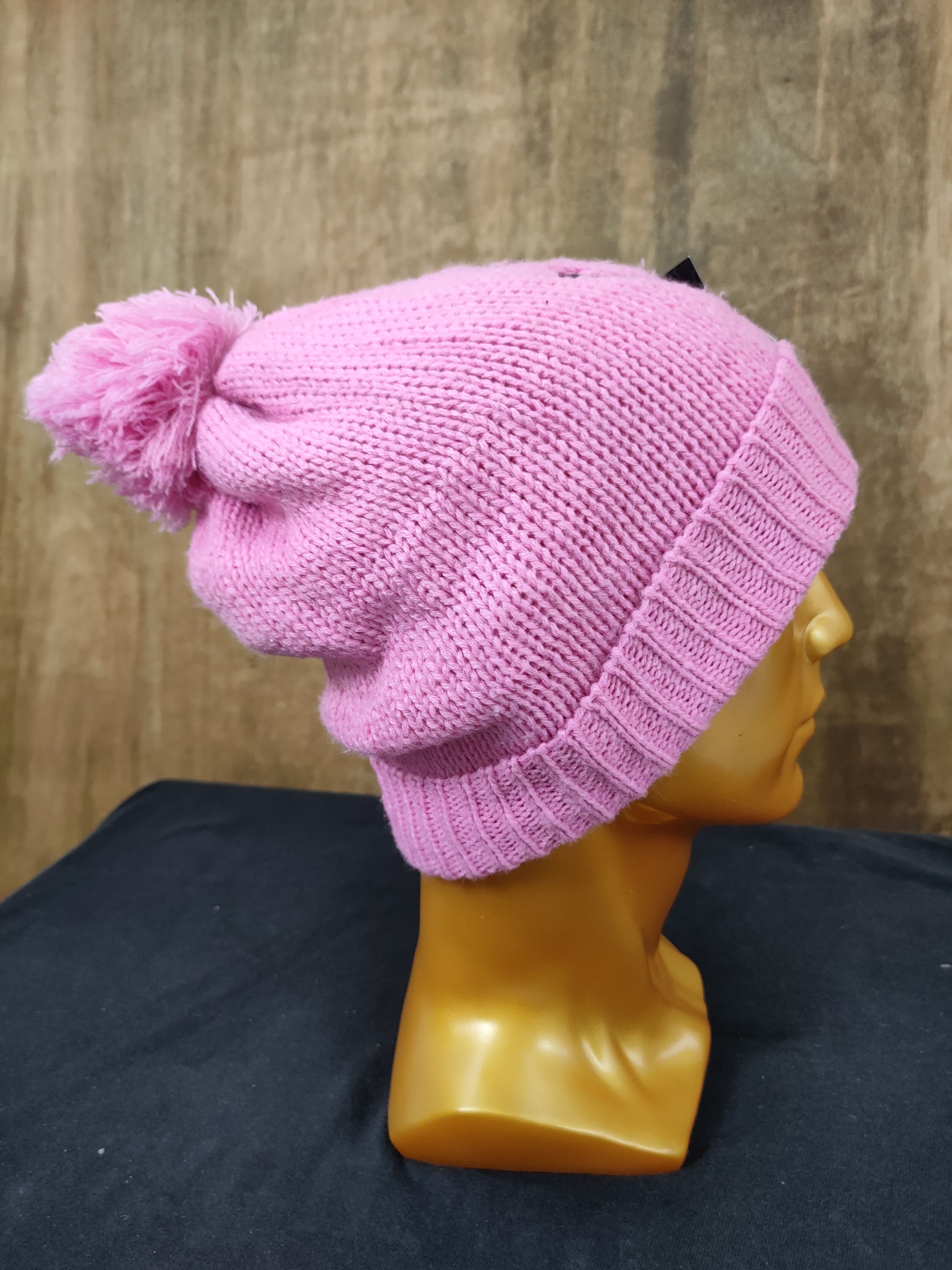 Homespun Knitwear Japan pink smiley beanie winter snow cap like kapital #174 Size ONE SIZE - 5 Thumbnail