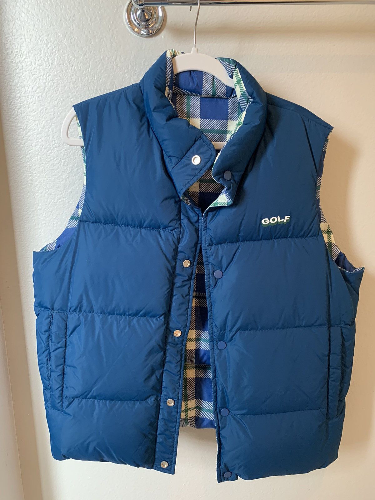 Golf Wang Golf Wang reversible puffer vest blue | Grailed