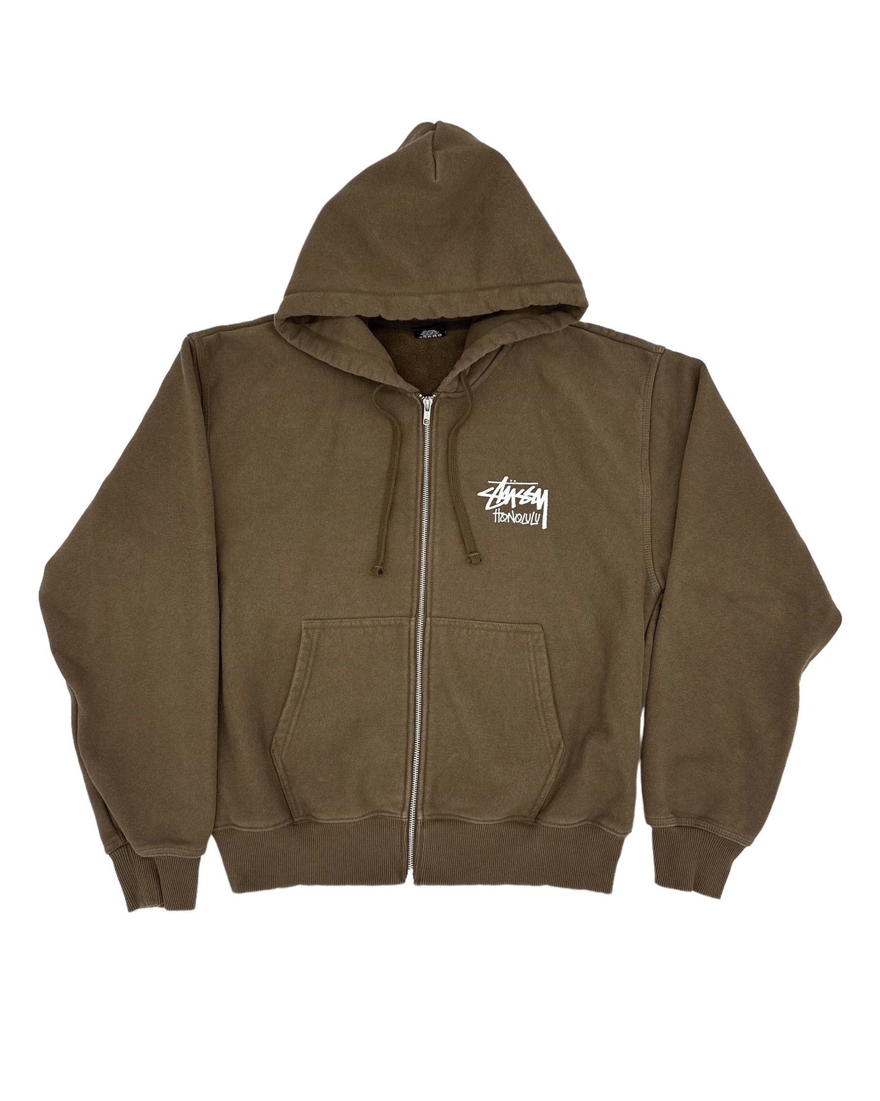 Stussy Honolulu Full Zip Hoodie Jacket Adult XL Black