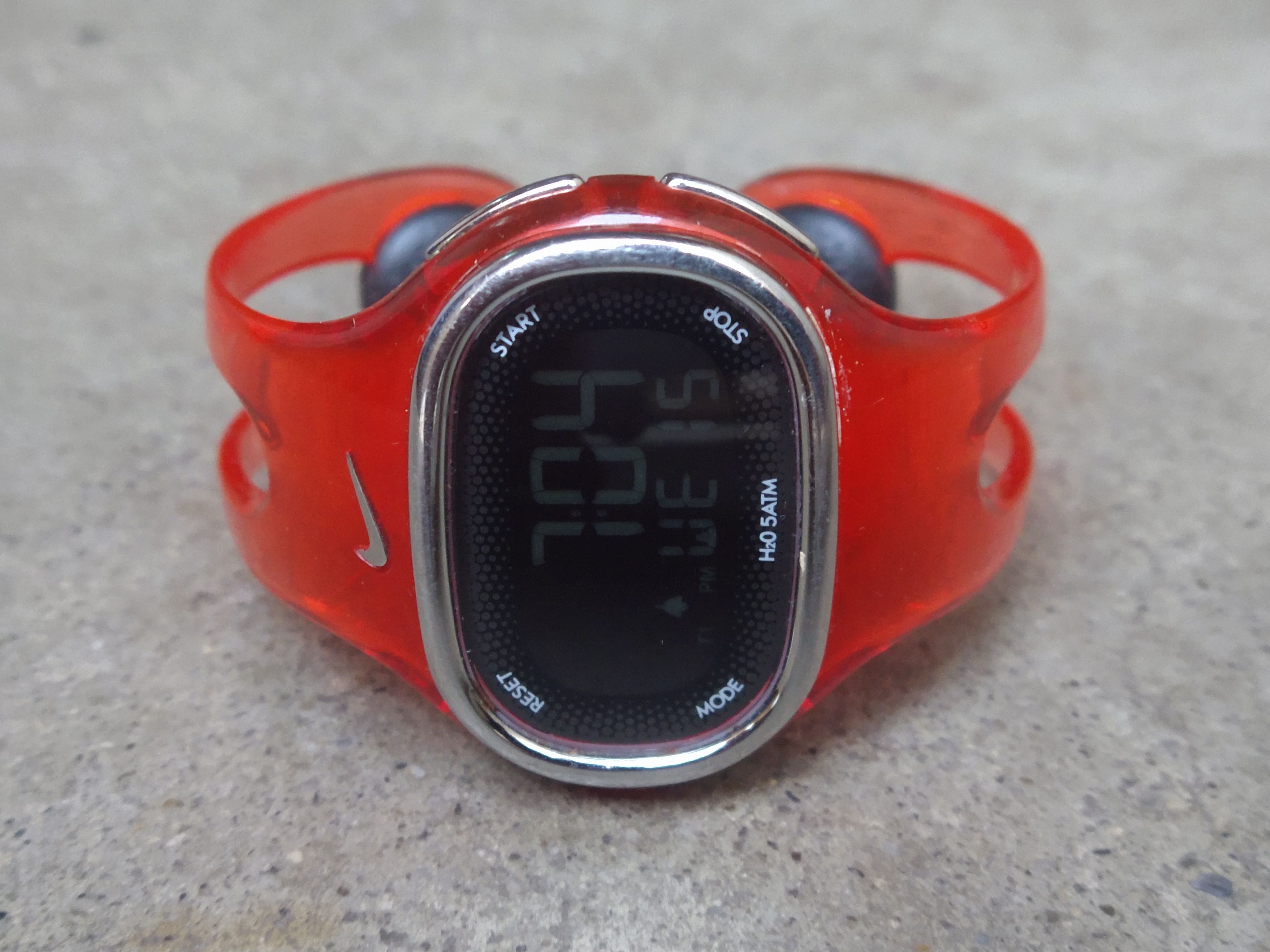 Nike Nike Imara Kylo Cee Watch Orange Red Rubber Digital Size ONE SIZE - 2 Thumbnail