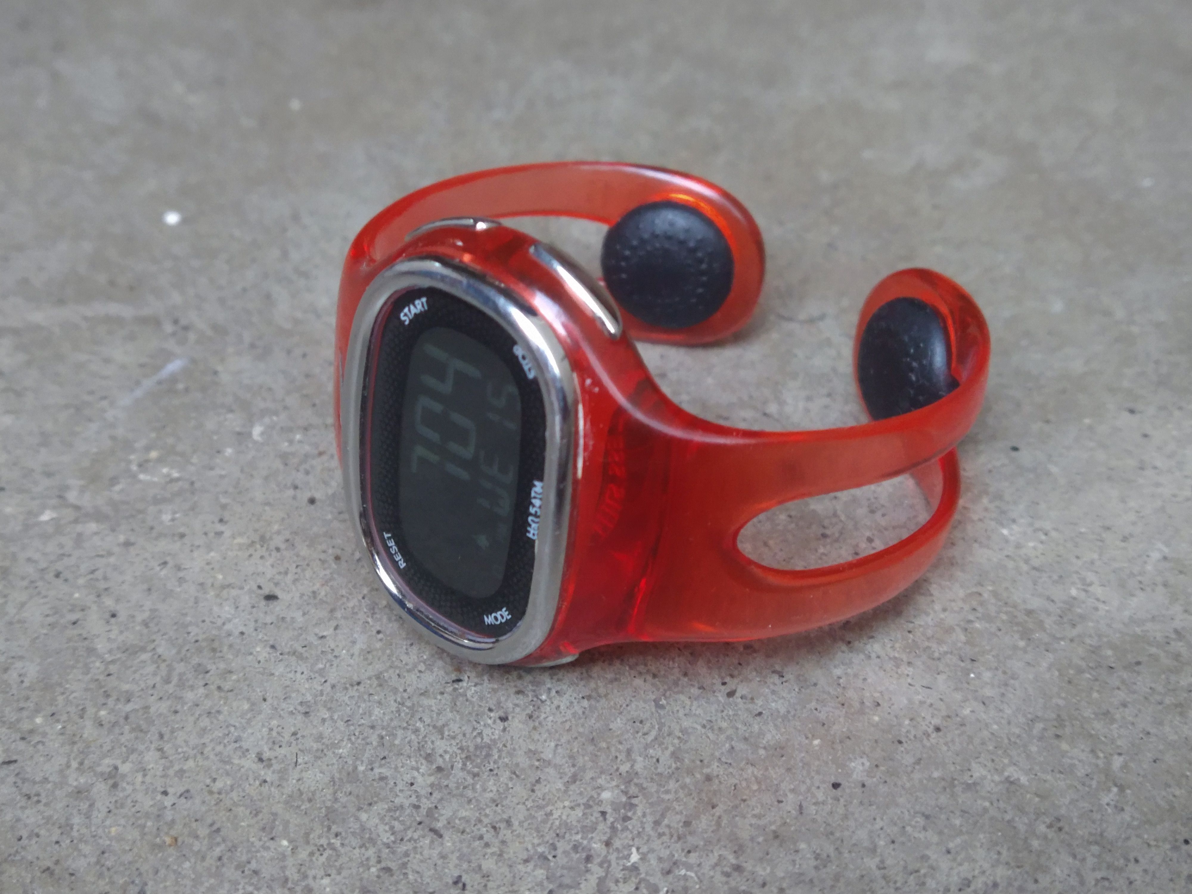 Nike Nike Imara Kylo Cee Watch Orange Red Rubber Digital Size ONE SIZE - 4 Thumbnail