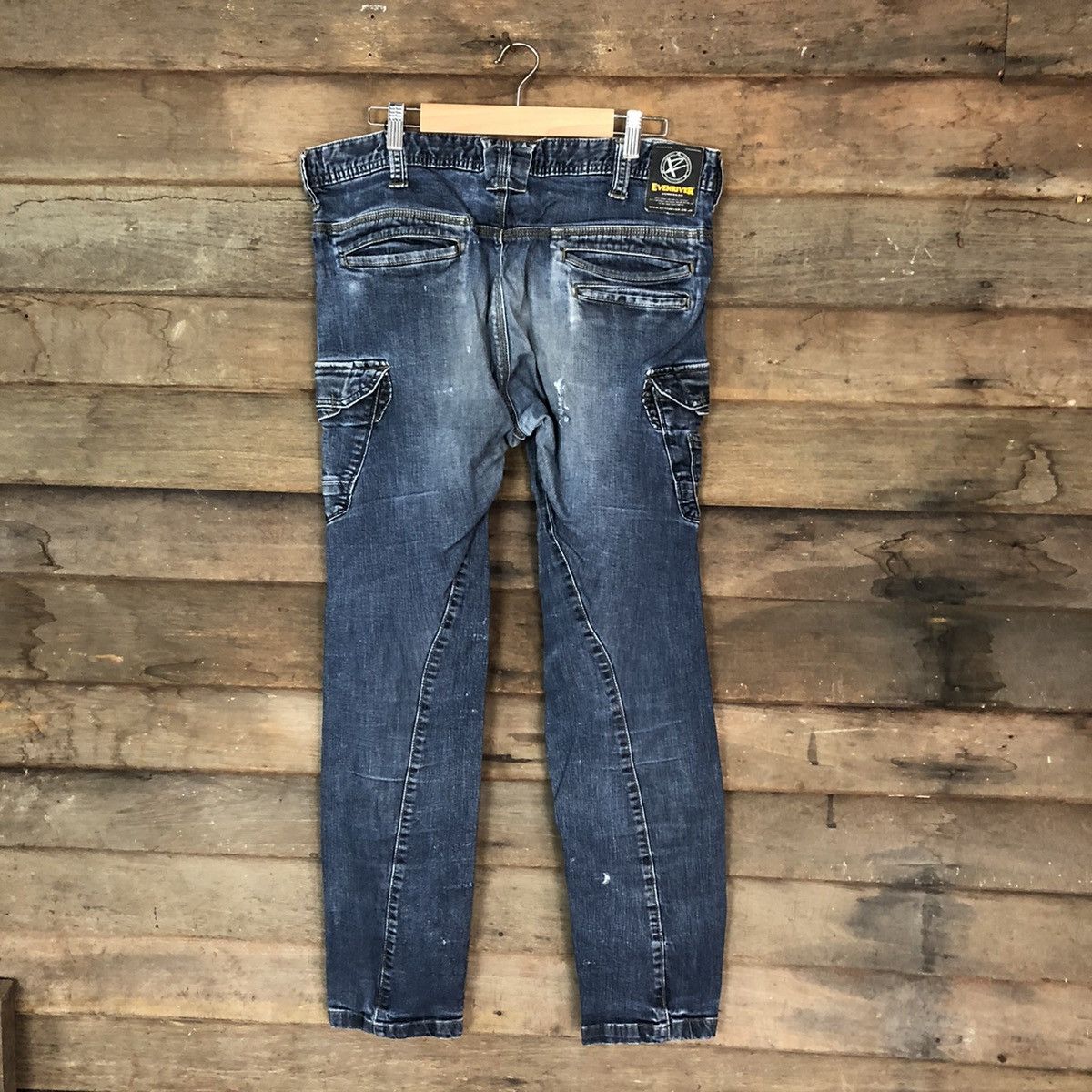 Japanese Brand Even River Blue multipocket tactical Denim Pants #4983 Size US 34 / EU 50 - 11 Thumbnail