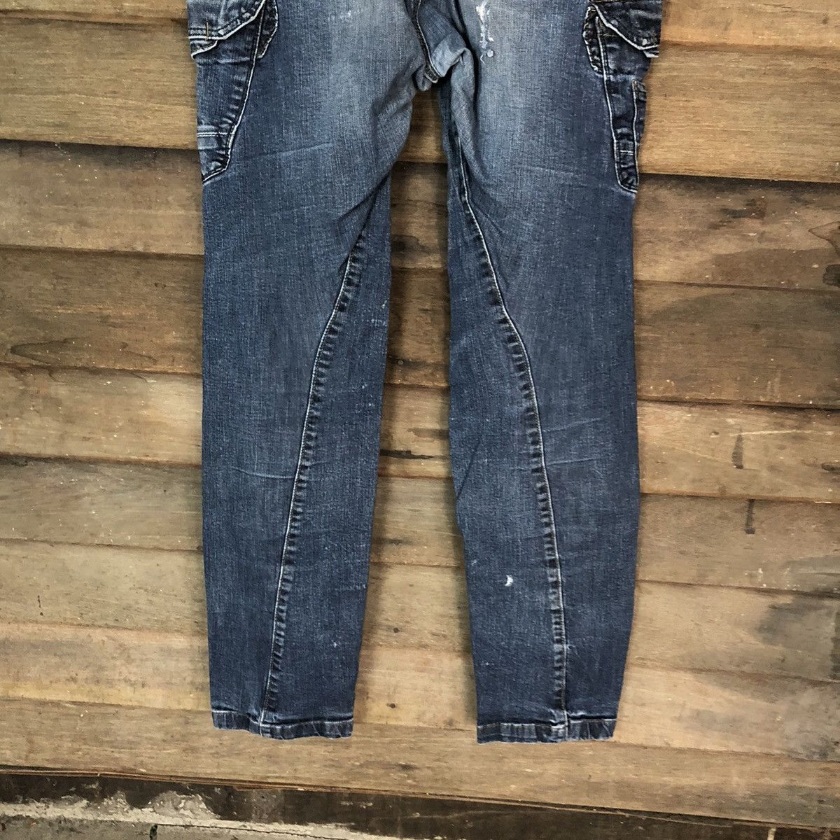 Japanese Brand Even River Blue multipocket tactical Denim Pants #4983 Size US 34 / EU 50 - 13 Thumbnail
