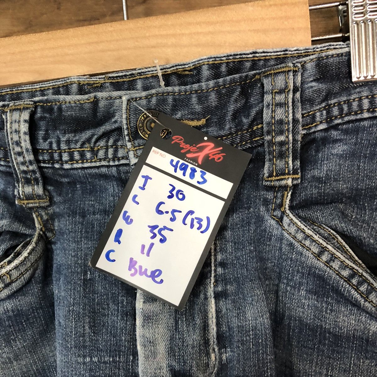 Japanese Brand Even River Blue multipocket tactical Denim Pants #4983 Size US 34 / EU 50 - 10 Thumbnail