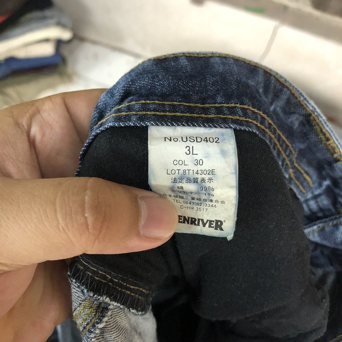 Japanese Brand Even River Blue multipocket tactical Denim Pants #4983 Size US 34 / EU 50 - 17 Thumbnail