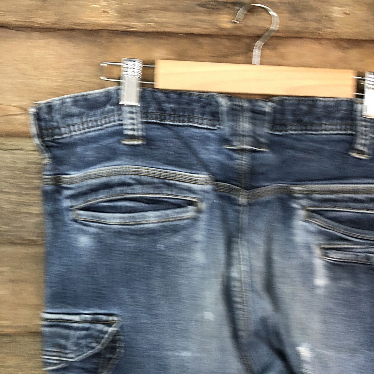 Japanese Brand Even River Blue multipocket tactical Denim Pants #4983 Size US 34 / EU 50 - 14 Thumbnail