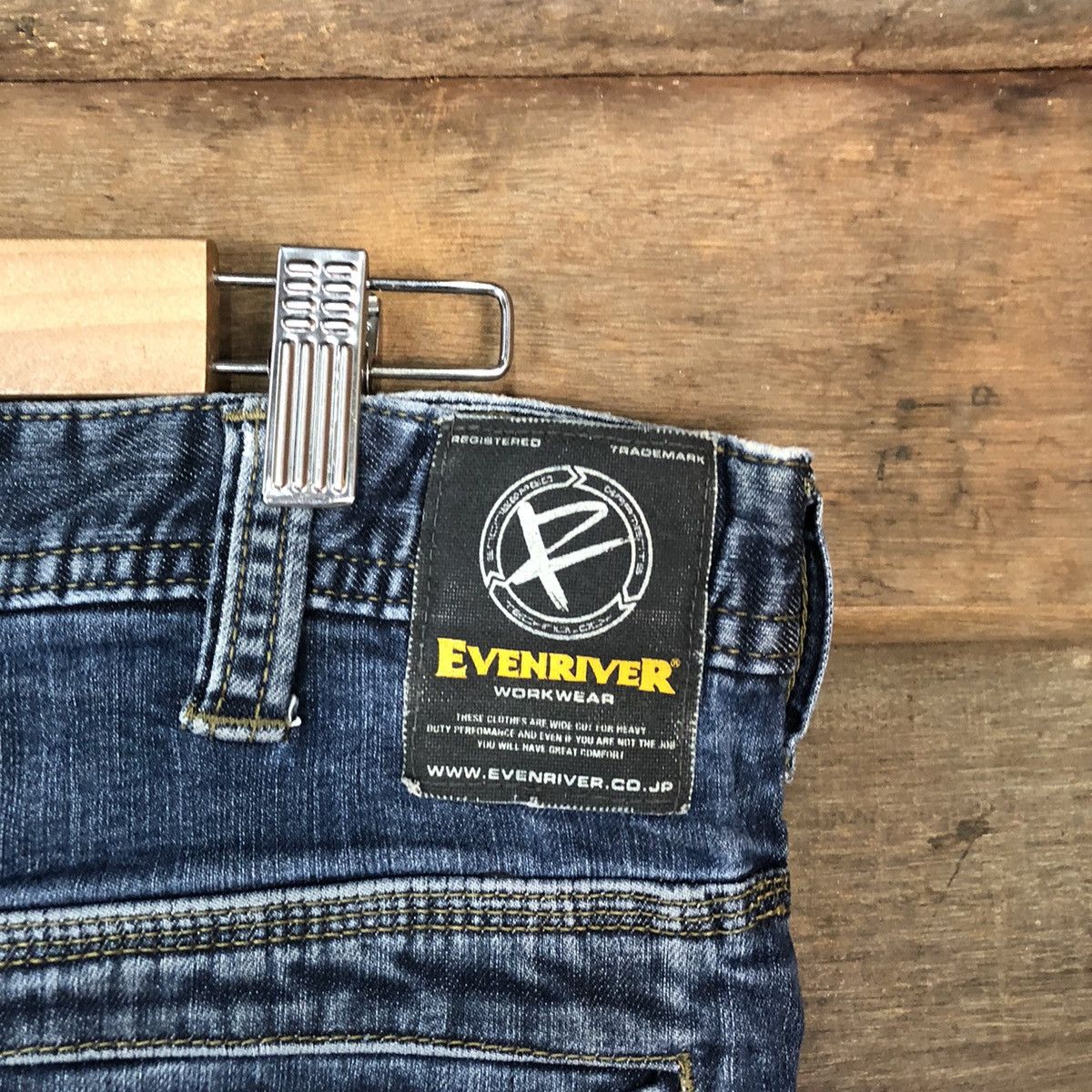 Japanese Brand Even River Blue multipocket tactical Denim Pants #4983 Size US 34 / EU 50 - 16 Thumbnail