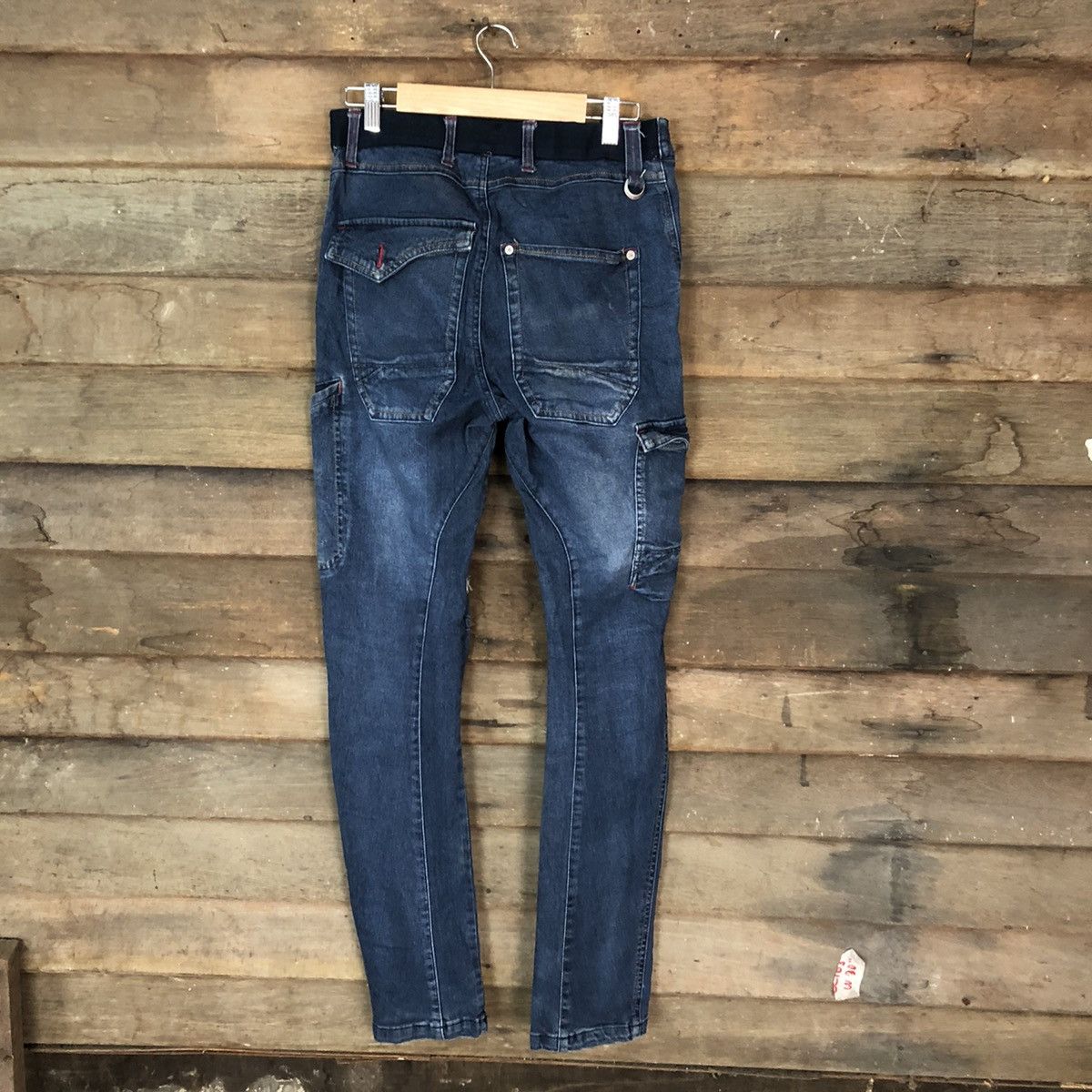 Japanese Brand Field Core Blue Distressed Denim Pants #5096 Size US 28 / EU 44 - 10 Thumbnail
