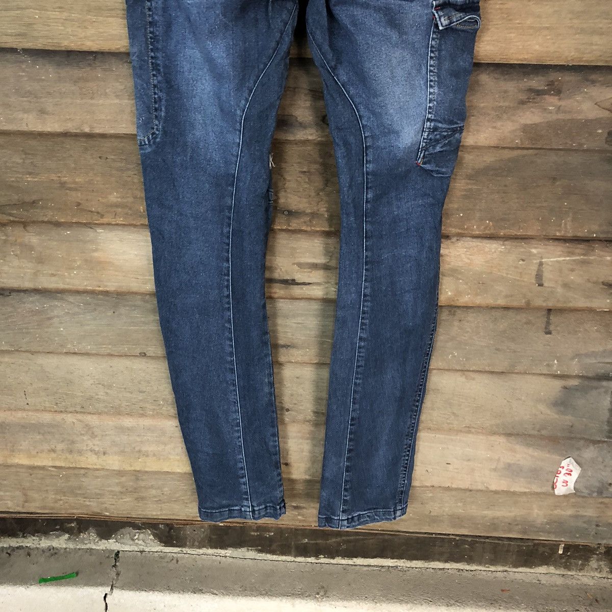 Japanese Brand Field Core Blue Distressed Denim Pants #5096 Size US 28 / EU 44 - 12 Thumbnail