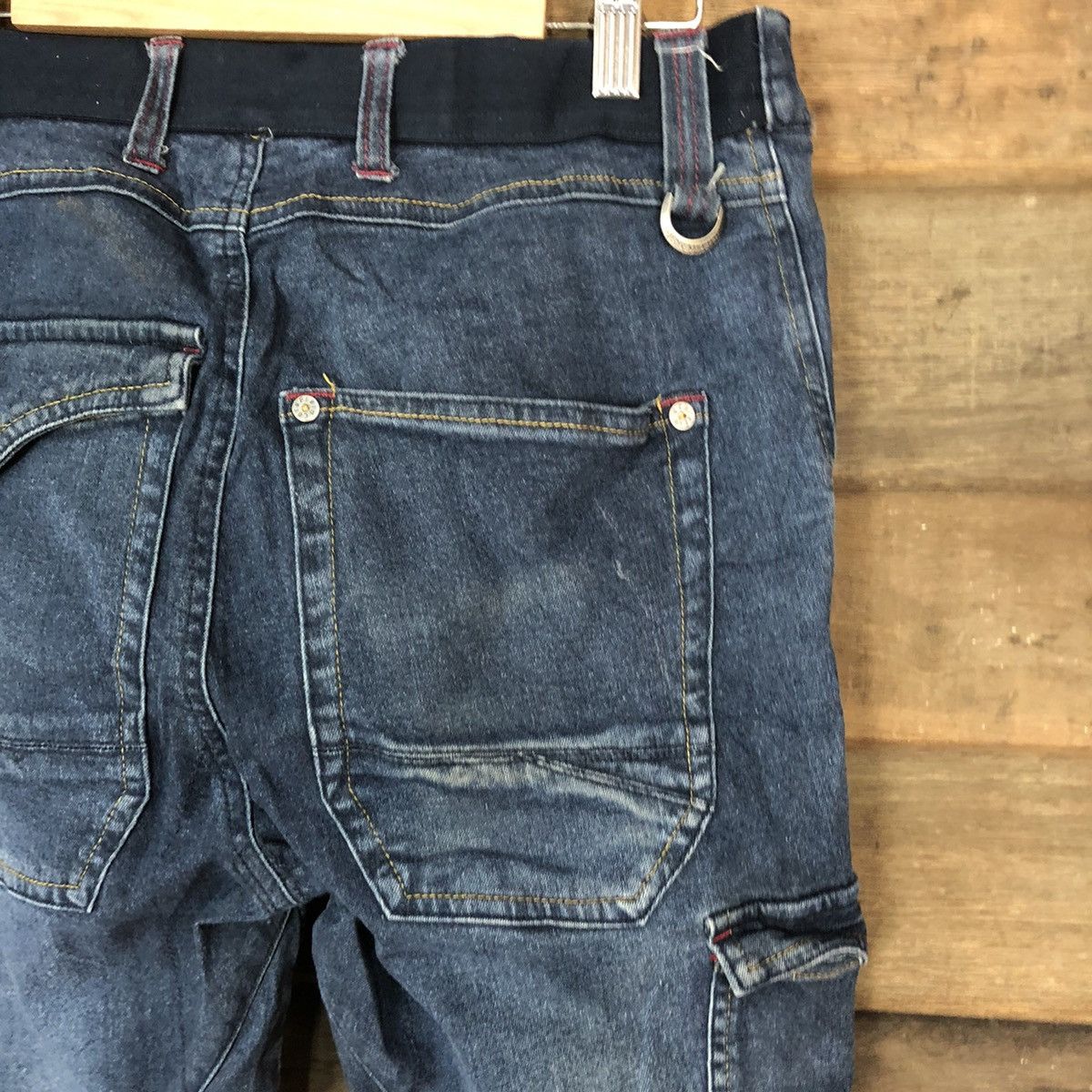 Japanese Brand Field Core Blue Distressed Denim Pants #5096 Size US 28 / EU 44 - 14 Thumbnail