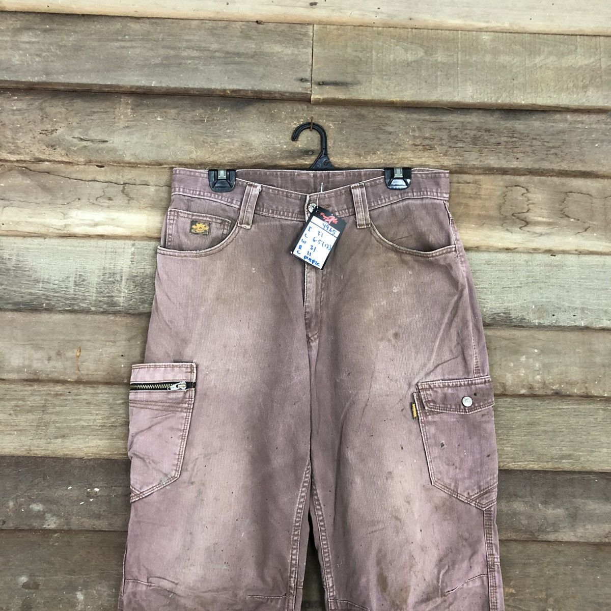 Vintage Dogman Purple Corduroy worn thrashed Denim Pants #4965 Size US 32 / EU 48 - 2 Thumbnail