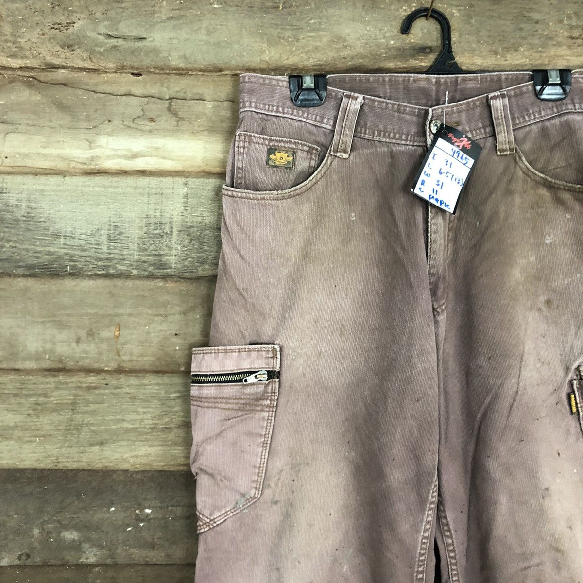 Vintage Dogman Purple Corduroy worn thrashed Denim Pants #4965 Size US 32 / EU 48 - 6 Thumbnail