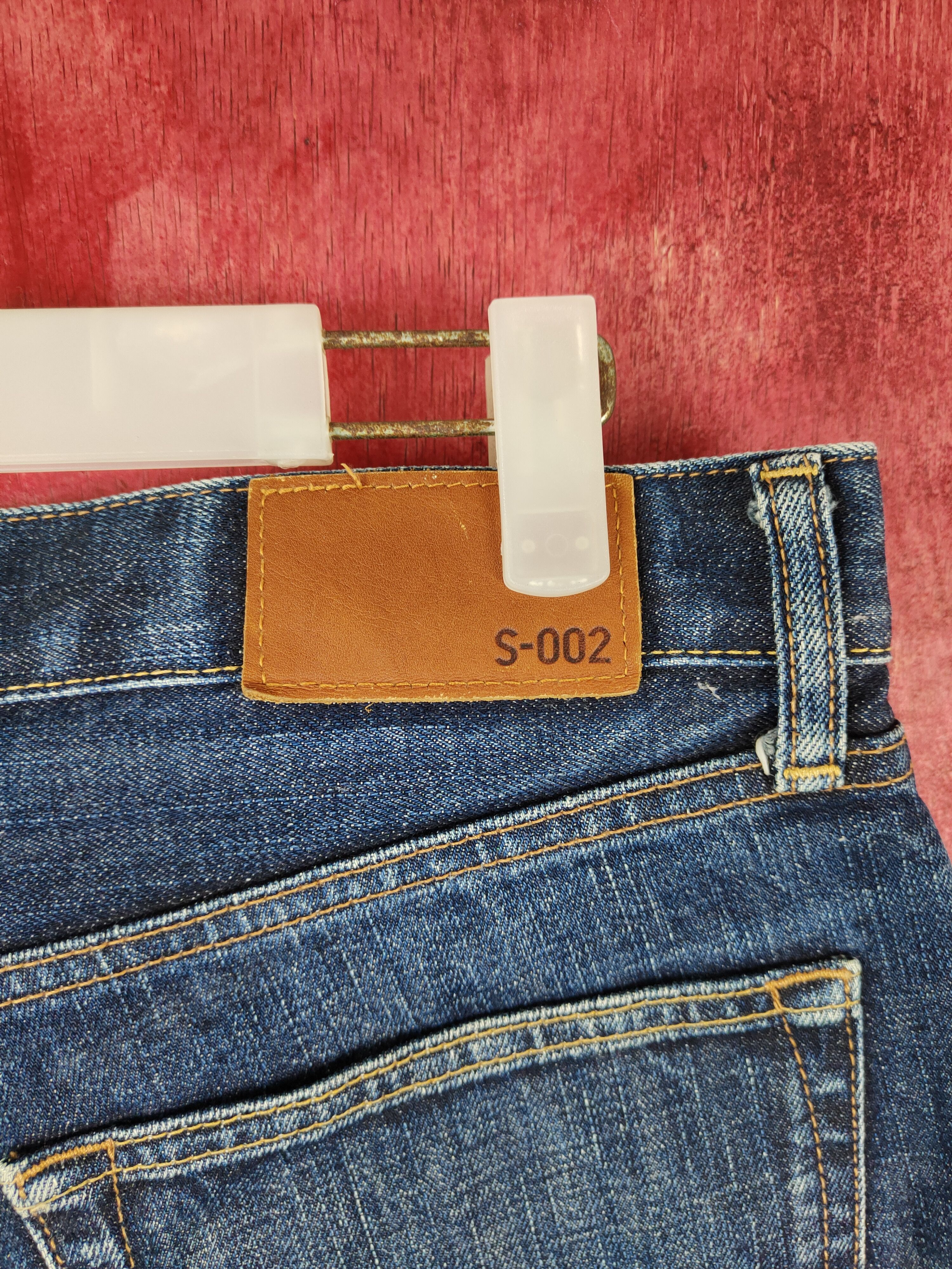 Japanese Brand Uniqlo Blue distressed patchwork Denim Pants #S396 Size US 32 / EU 48 - 10 Thumbnail