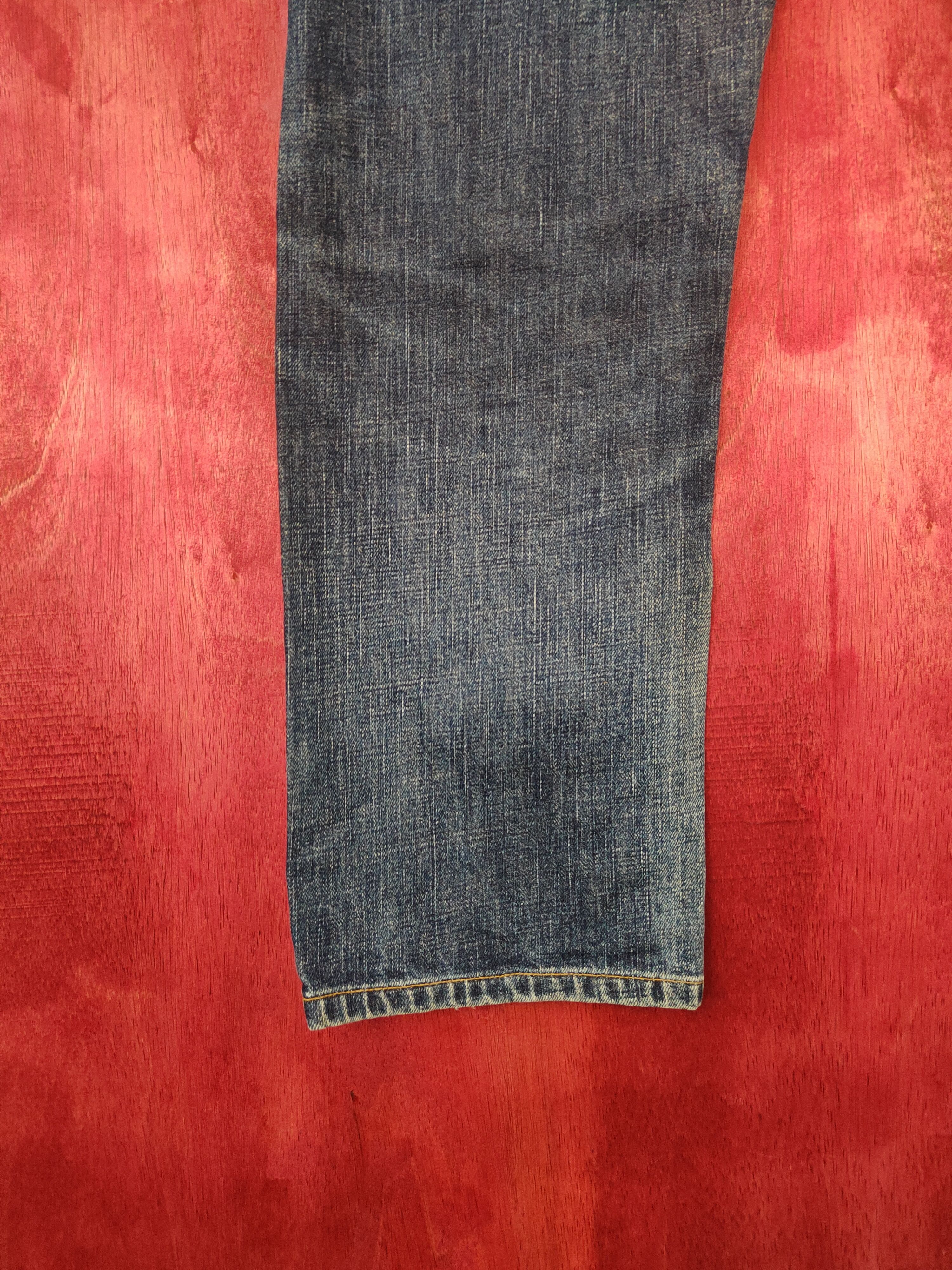 Japanese Brand Uniqlo Blue distressed patchwork Denim Pants #S396 Size US 32 / EU 48 - 9 Thumbnail