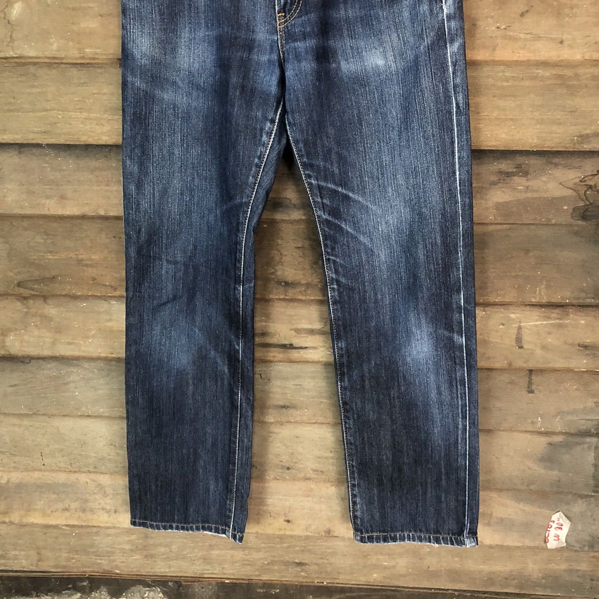 Edwin Edwin Blue Distressed Denim Pants #5118 Size US 29 - 3 Thumbnail