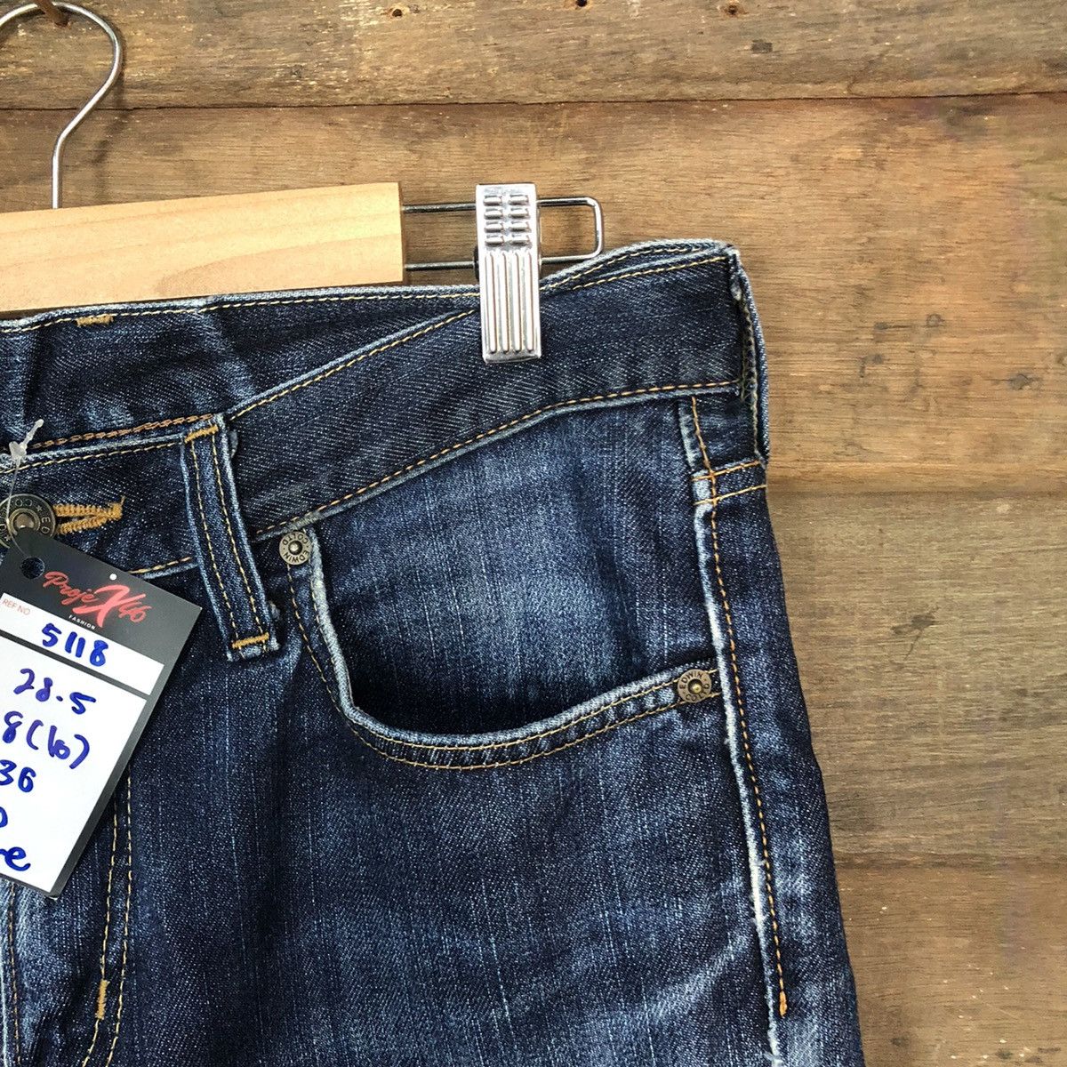 Edwin Edwin Blue Distressed Denim Pants #5118 Size US 29 - 5 Thumbnail