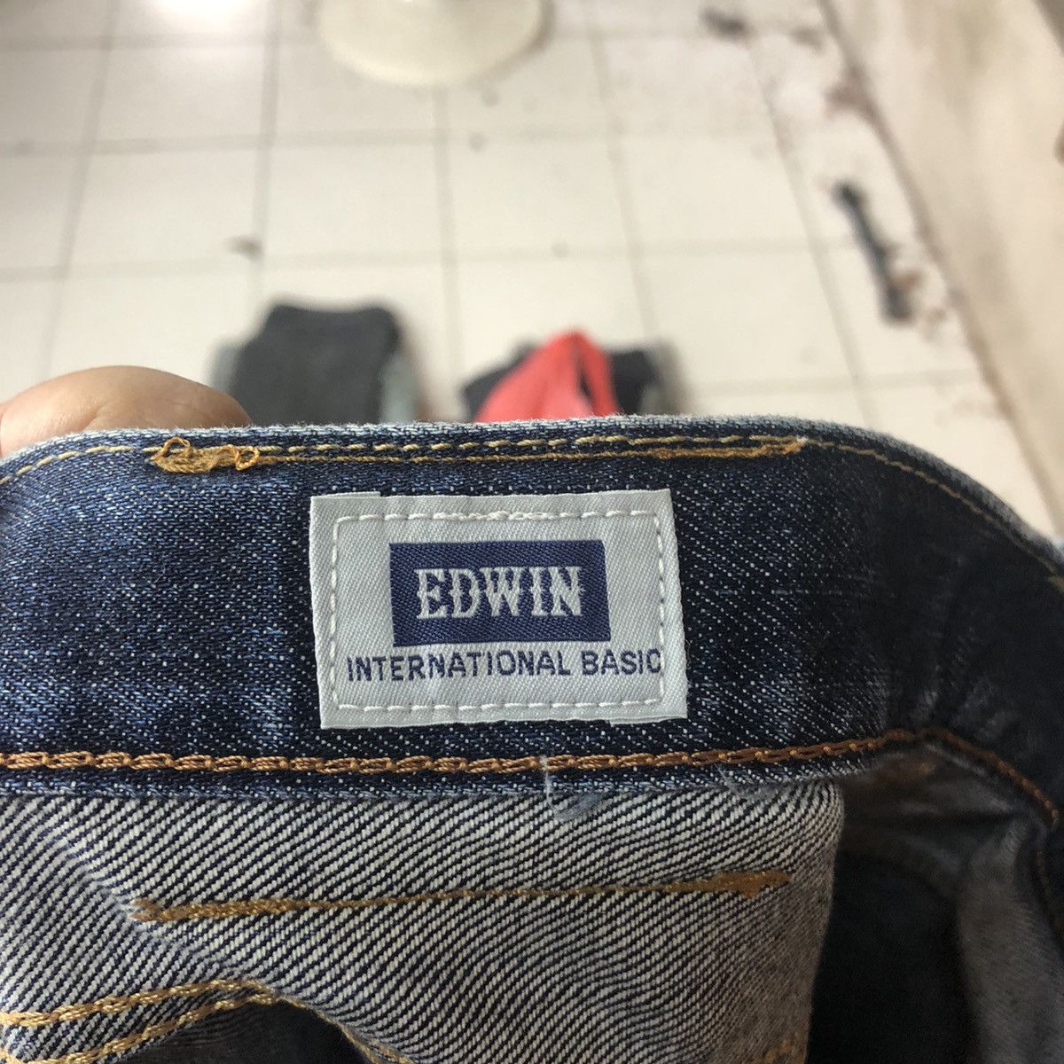 Edwin Edwin Blue Distressed Denim Pants #5118 Size US 29 - 15 Thumbnail