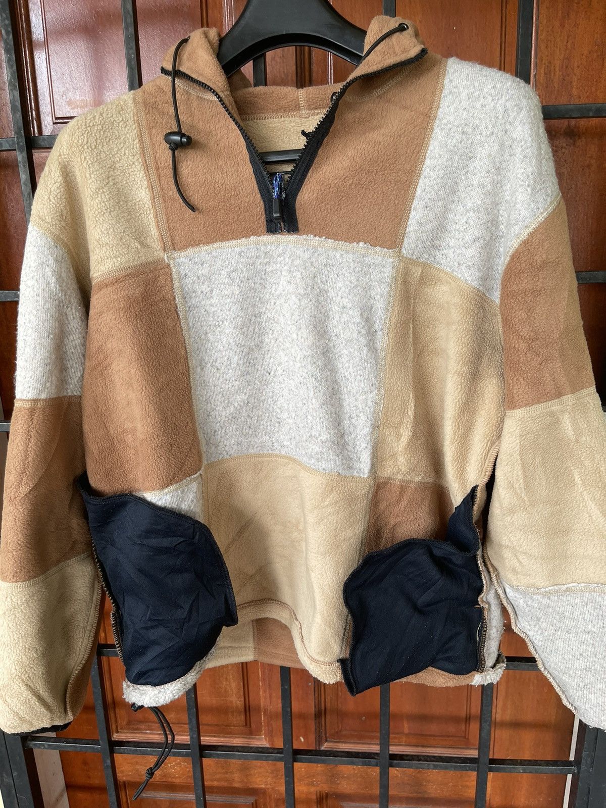 K2 × Vintage PATCHWORK PATERN k2 US SPORT FLEECE HOODIE Size US S / EU 44-46 / 1 - 12 Thumbnail
