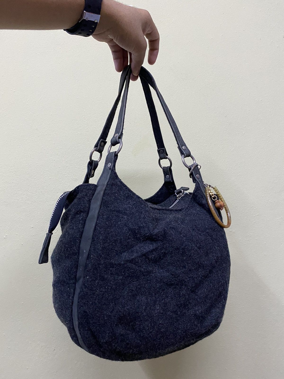 Y's for Men × Yohji Yamamoto YOHJI YAMAMOTO X YSACS WOOL SHOULDER BAG Size ONE SIZE - 4 Thumbnail