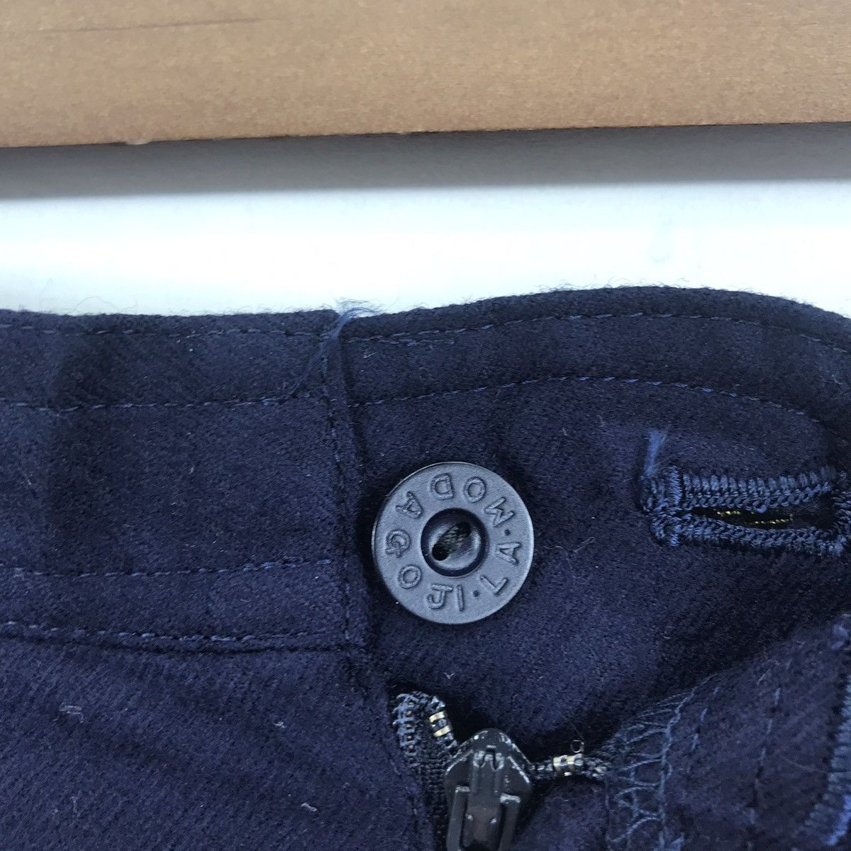 Japanese Brand LA MODA GOJI Japanese Brand Blue Army Top Gun Wool Trousers Size US 26 / EU 42 - 5 Thumbnail