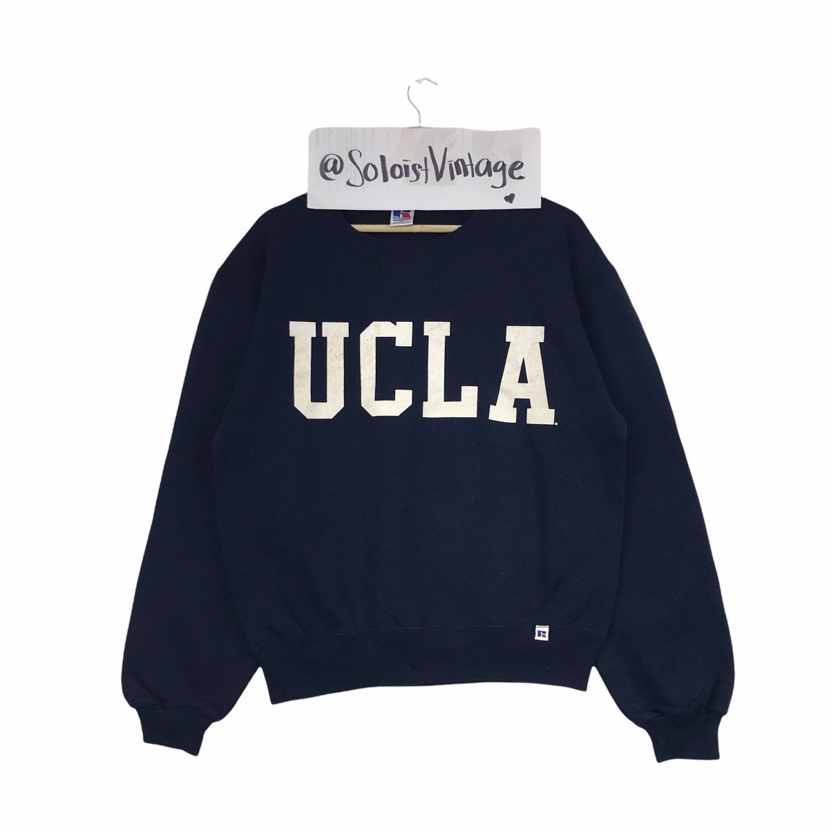 Vintage Vintage 80s UCLA USA University California Blue Sweatshirt Size US S / EU 44-46 / 1 - 1 Thumbnail