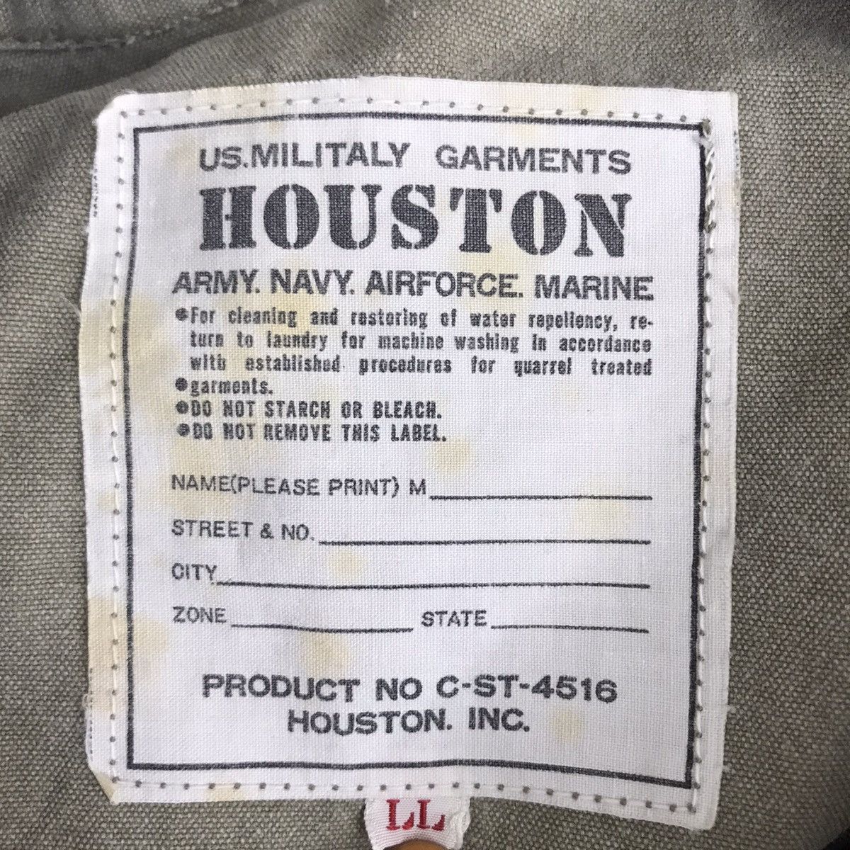Vintage HOUSTON Army Navy Airforce Marine Japanese Brand Jacket Size US L / EU 52-54 / 3 - 3 Thumbnail