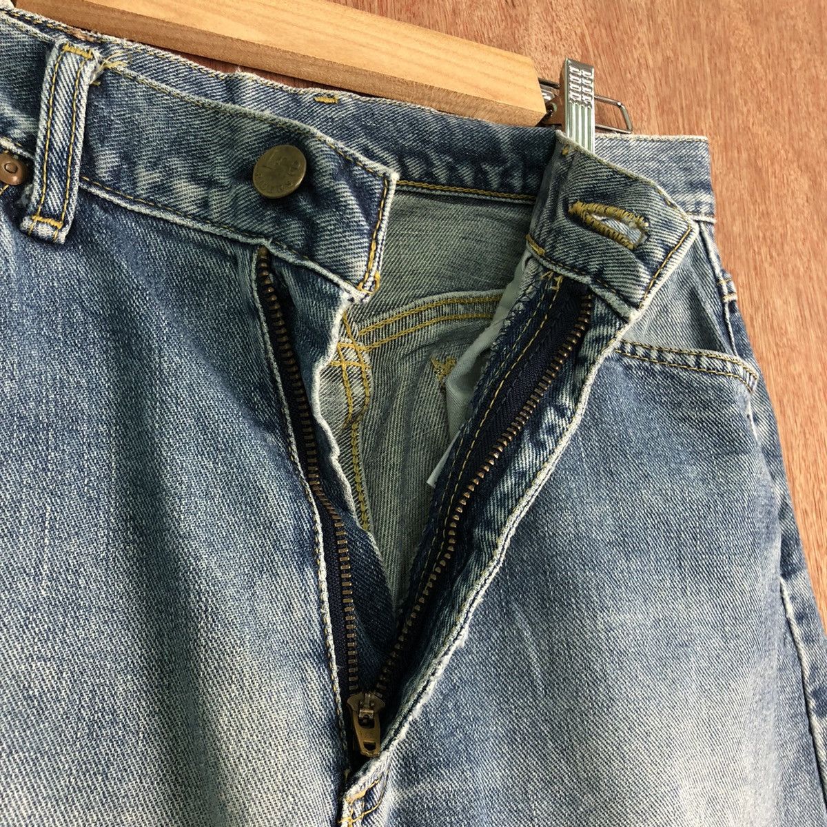 Japanese Brand DLL Lee Rider Blue Denim Jeans Pants #c182 Size US 30 / EU 46 - 5 Thumbnail