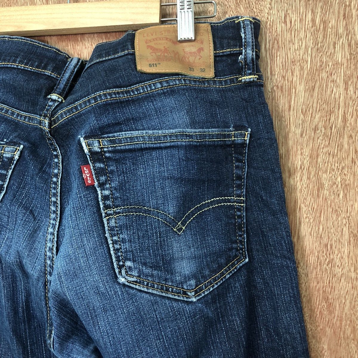 Levi's 511 Levis vintage Blue Denim jeans pants #6382 Size US 32 / EU 48 - 10 Thumbnail