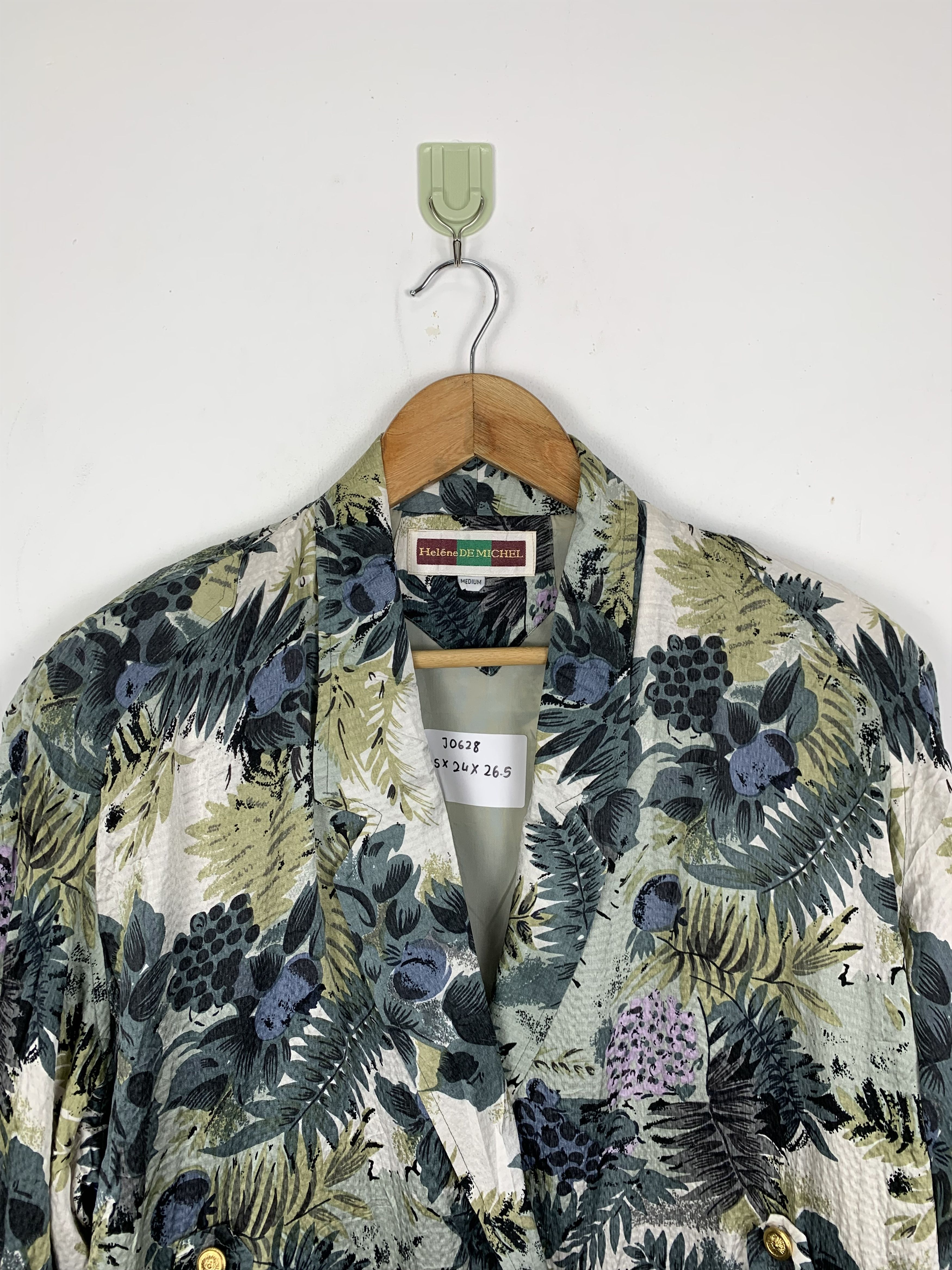 Traditional Weatherwear × Vintage Vintage HELENE DE MICHEL Jackets FLoral Art Design Size M / US 6-8 / IT 42-44 - 2 Thumbnail