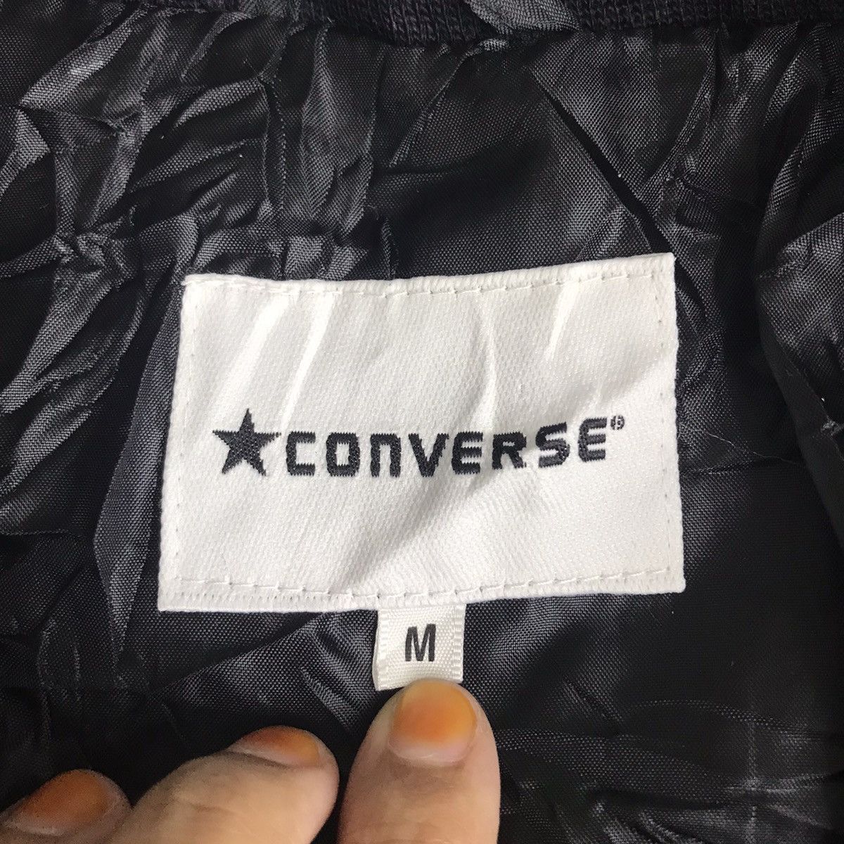 Converse CONVERSE ALL STAR Embroidered Logo Black Puffer Parka Jacket Size US M / EU 48-50 / 2 - 3 Thumbnail