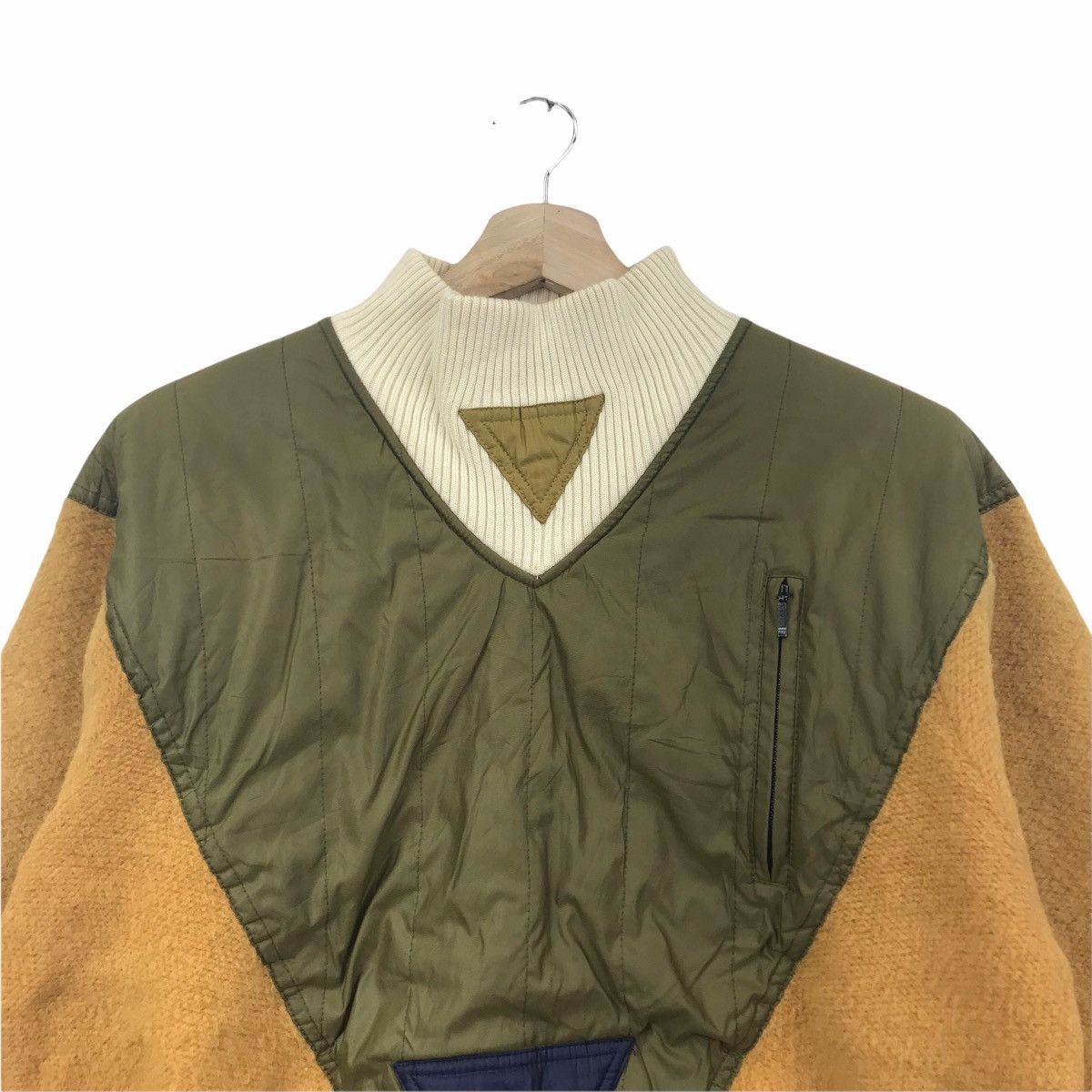 Vintage DIMAGGIO Mixed Double Native Navajo Wool Bomber Jacket Japan Size US M / EU 48-50 / 2 - 2 Thumbnail