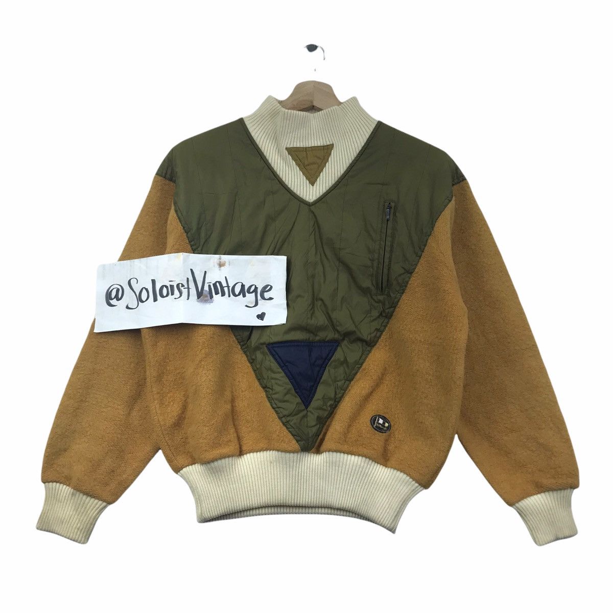 Vintage DIMAGGIO Mixed Double Native Navajo Wool Bomber Jacket Japan Size US M / EU 48-50 / 2 - 1 Thumbnail