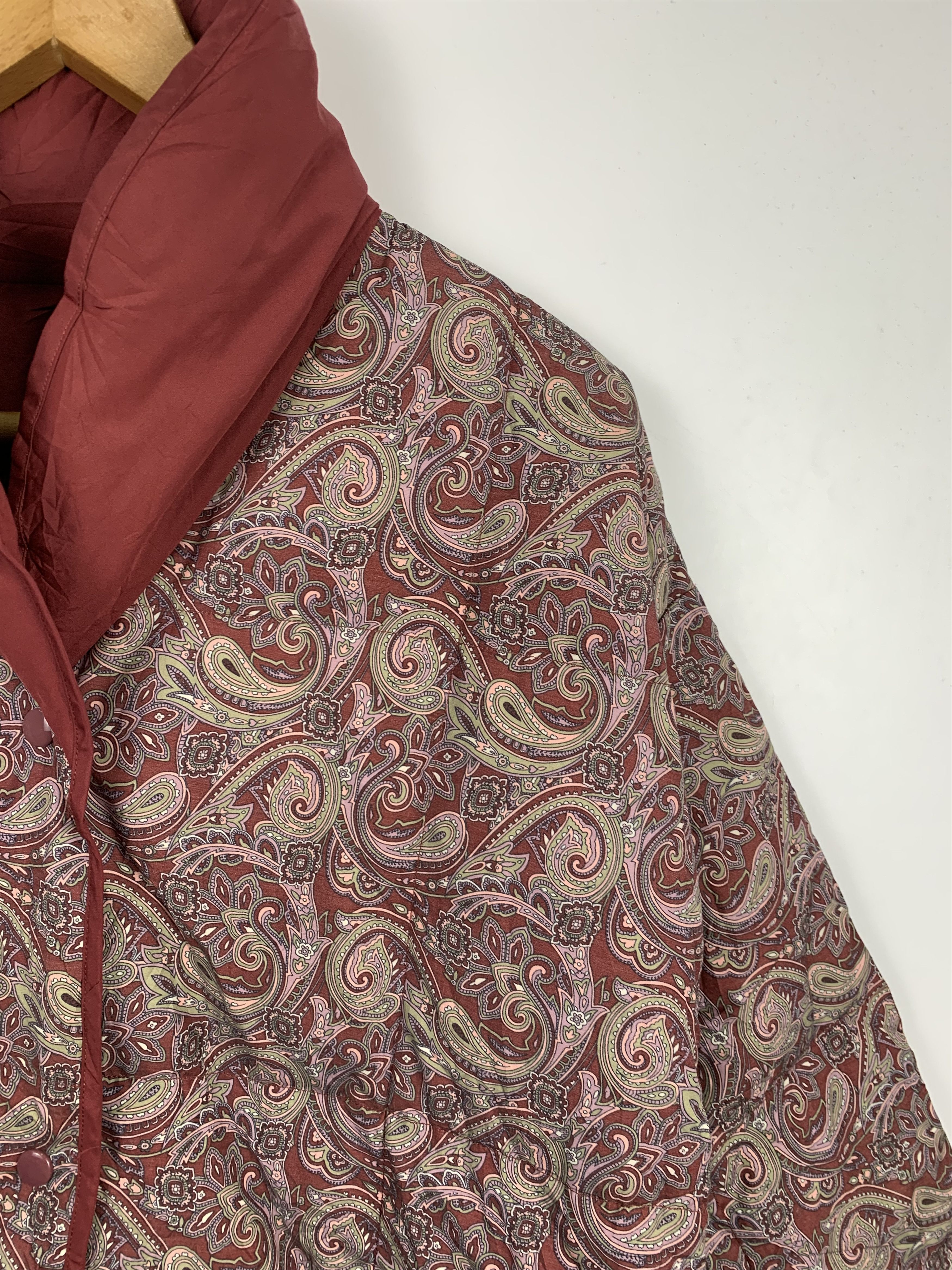 Japanese Brand Vintage Japanese Art Floral Puffer Long Jacket Parkas J0404 Size M / US 6-8 / IT 42-44 - 4 Thumbnail