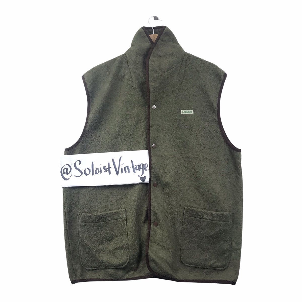 CHEMISE LACOSTE HOMEWEAR Sport Tennis Green Vest Jacket