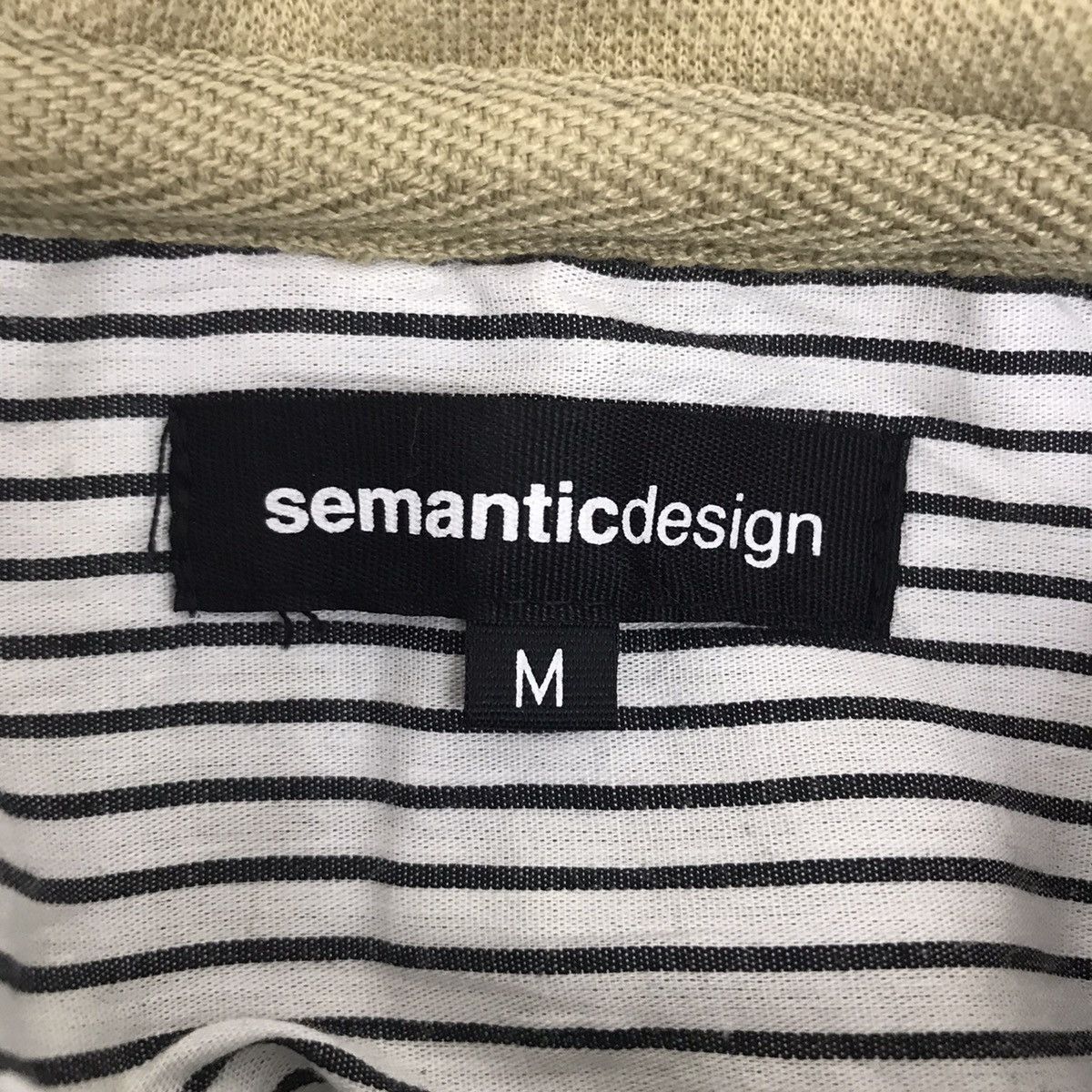 Japanese Brand SEMANTIC DESIGN Japanese Brand Beige Bomber Jacket Size US M / EU 48-50 / 2 - 3 Thumbnail