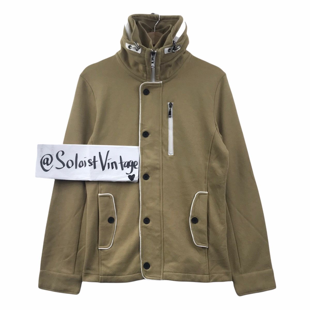 Japanese Brand SEMANTIC DESIGN Japanese Brand Beige Bomber Jacket Size US M / EU 48-50 / 2 - 1 Thumbnail