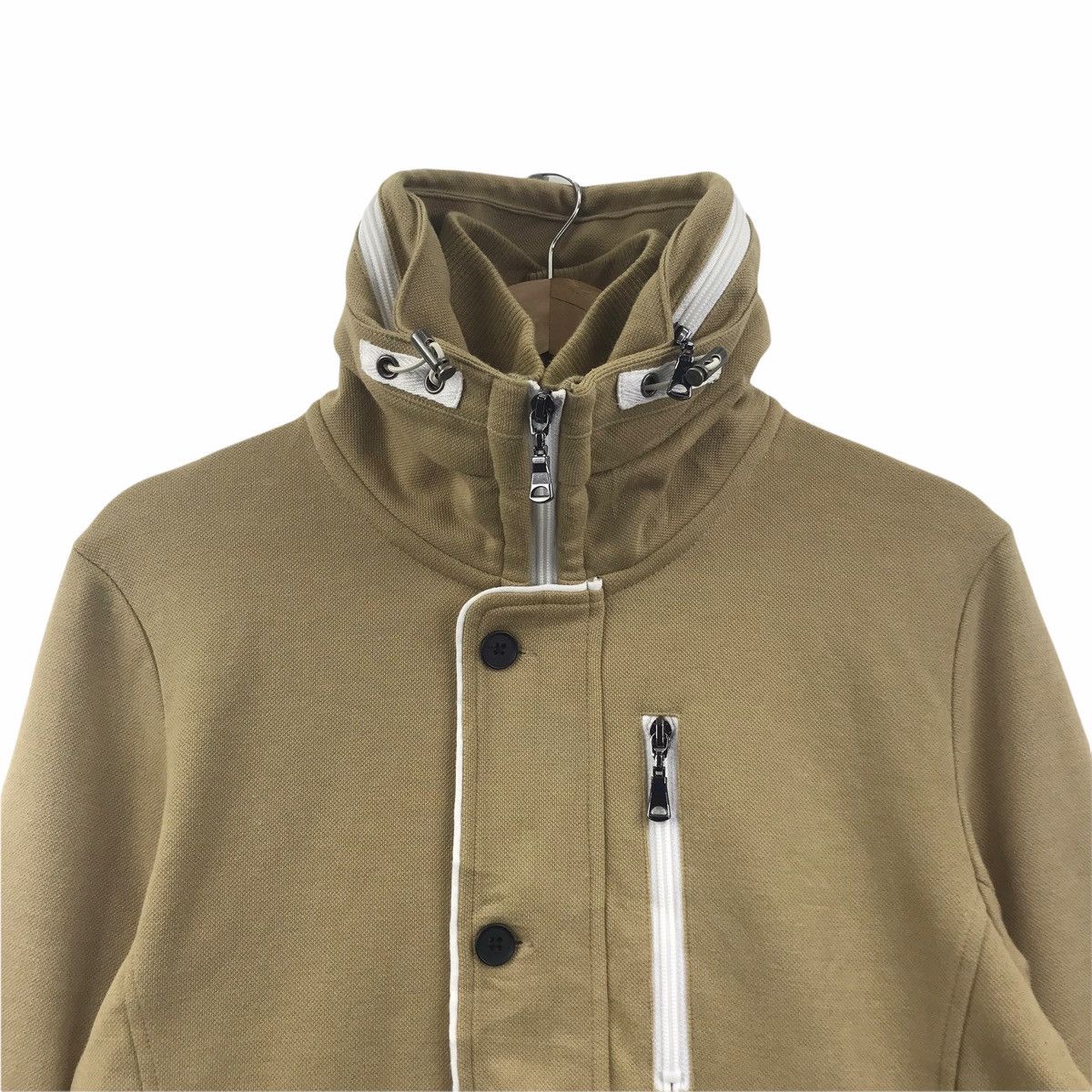 Japanese Brand SEMANTIC DESIGN Japanese Brand Beige Bomber Jacket Size US M / EU 48-50 / 2 - 2 Thumbnail