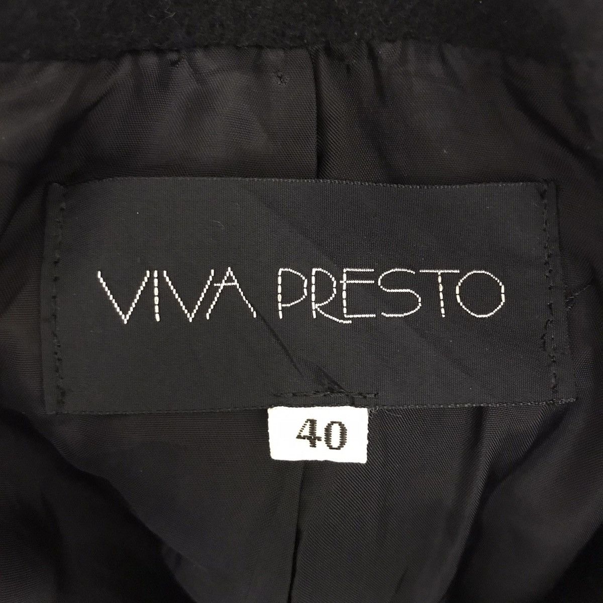 Japanese Brand VIVA PRESTO Japanese Brand Black Blazer Coat Size US S / EU 44-46 / 1 - 3 Thumbnail
