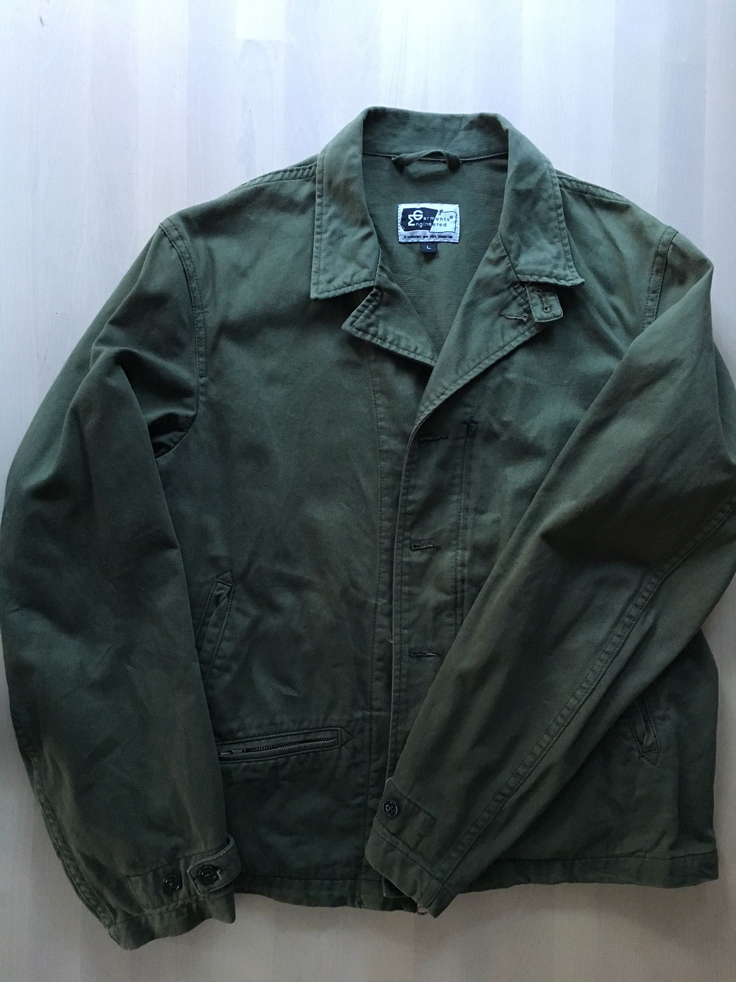 Olive drab HBT M-41 style field jacket